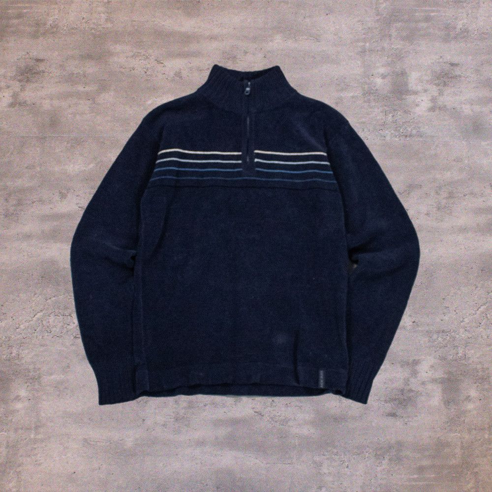Japanese Brand Y2K 2000's 00's Brody Half Quarter Zip Knitted Sweater Size US M / EU 48-50 / 2 - 1 Thumbnail