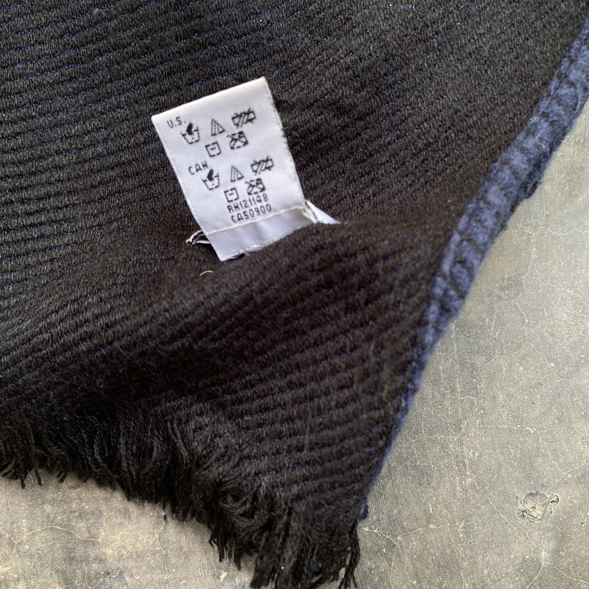Calvin Klein Calvin Klein Navy & Black Logo Fringe Scarf Size ONE SIZE - 13 Thumbnail