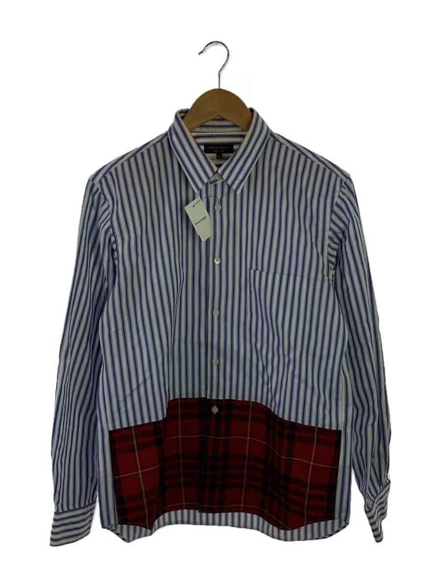 Comme des Garcons × Comme des Garcons Homme Plus Plaid Patch Striped Button Shirt Size US S / EU 44-46 / 1 - 1 Thumbnail