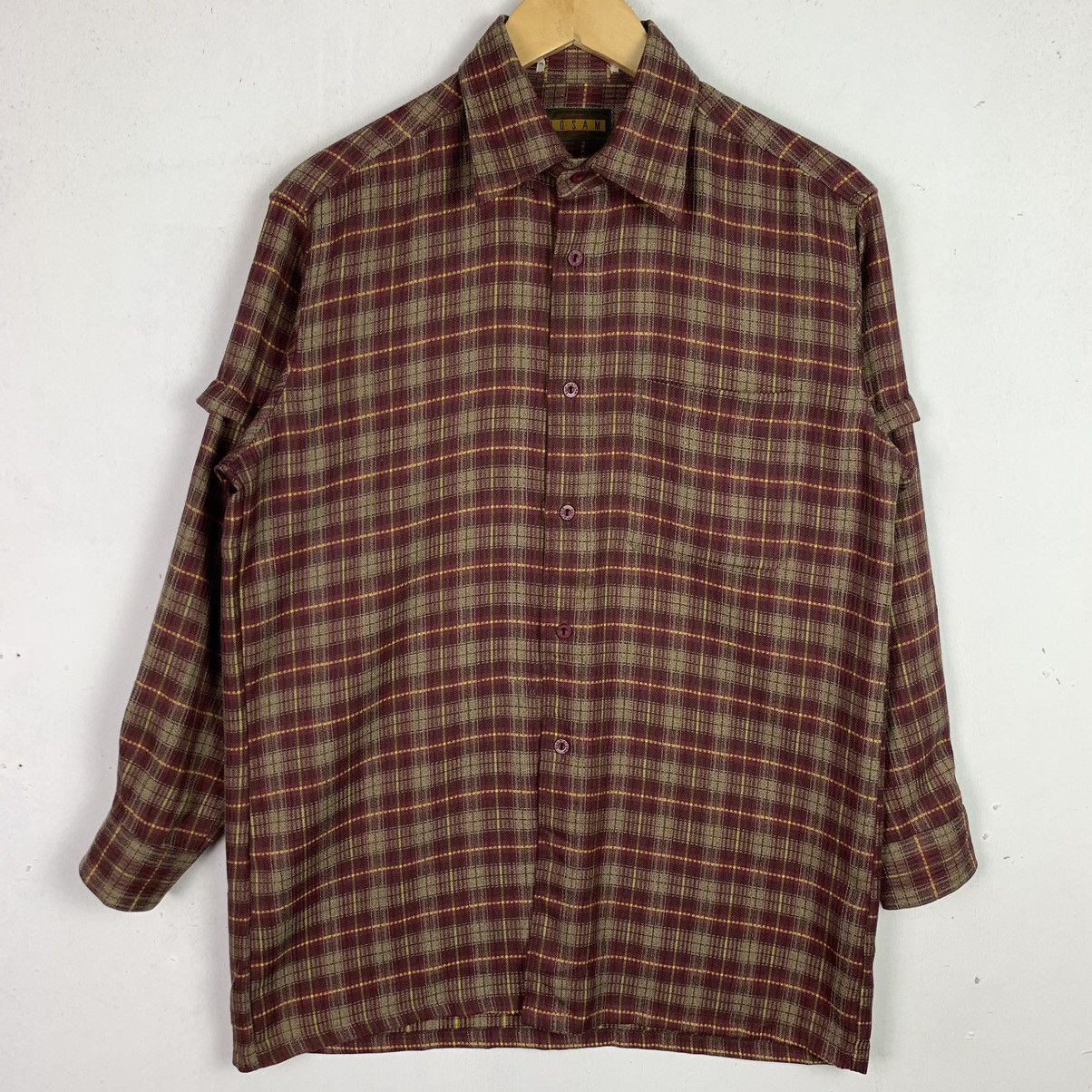 Flannel × Vintage Vintage Flannel Striped Single Pocket Shirt Size US M / EU 48-50 / 2 - 1 Thumbnail