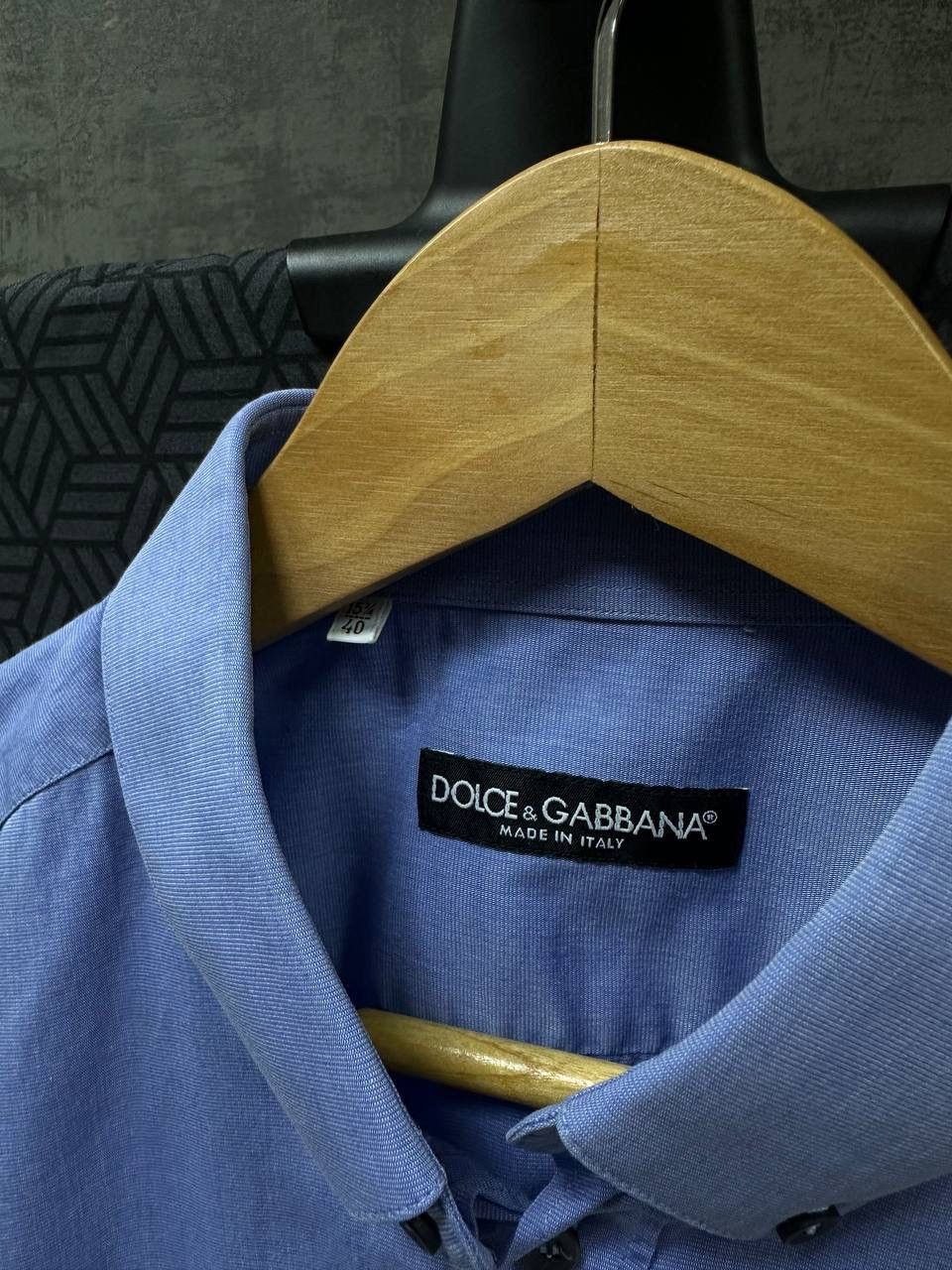 Dolce & Gabbana × Vintage Vintage Dolce&Gabbana Blue Big Loo Mens Shirt Size US M / EU 48-50 / 2 - 6 Thumbnail