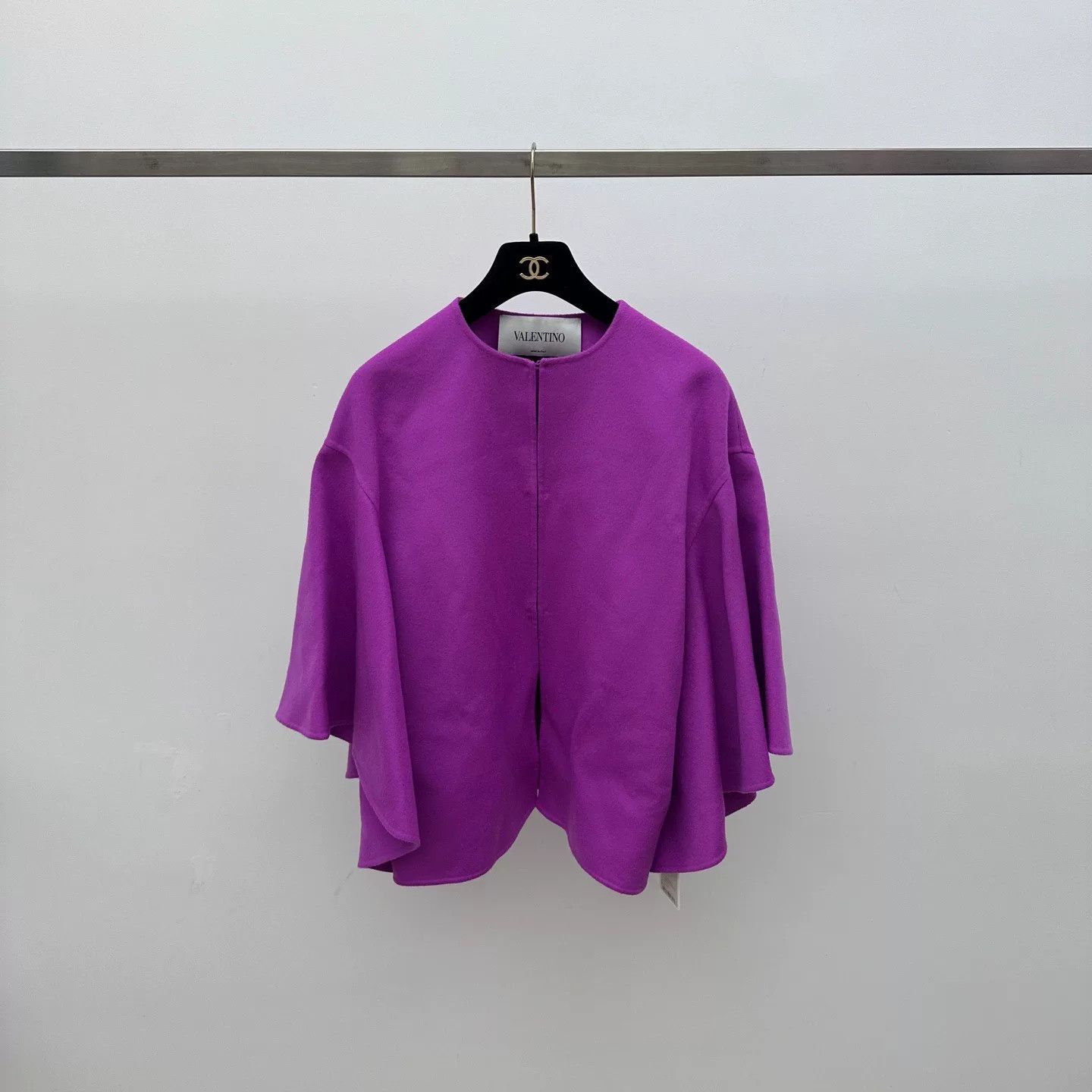 Valentino Valentino Purple Cape Coat Size 40 Size US XS / EU 42 / 0 - 1 Thumbnail