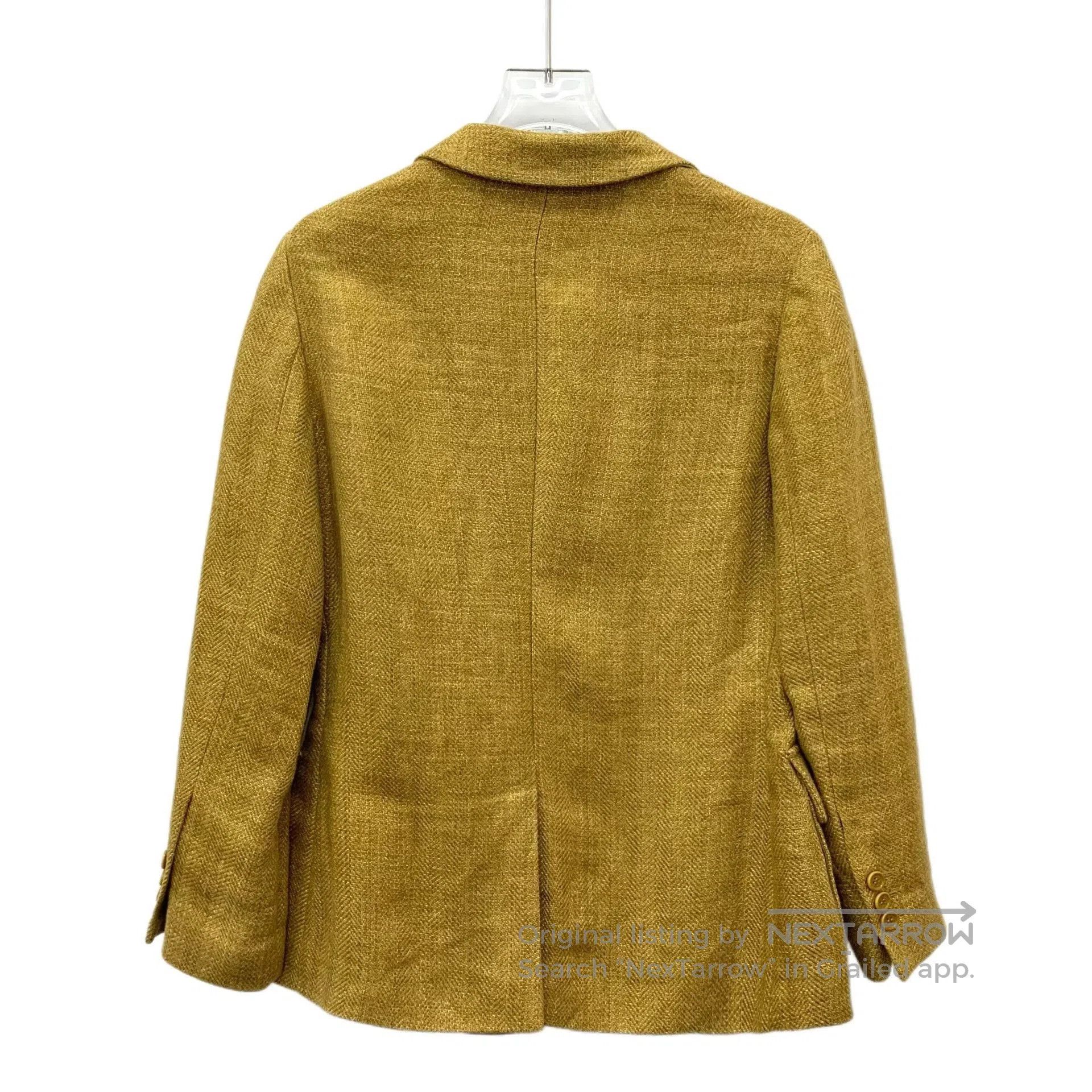 Loro Piana Loro Piana Yellow Linen Lapel Blazer. Size US XXS / EU 40 - 2 Thumbnail