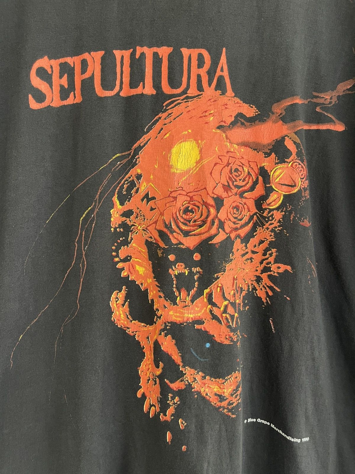 Band Tees Vintage 1992 Sepultura Beneath the Remains Third World Tour Size US L / EU 52-54 / 3 - 3 Thumbnail