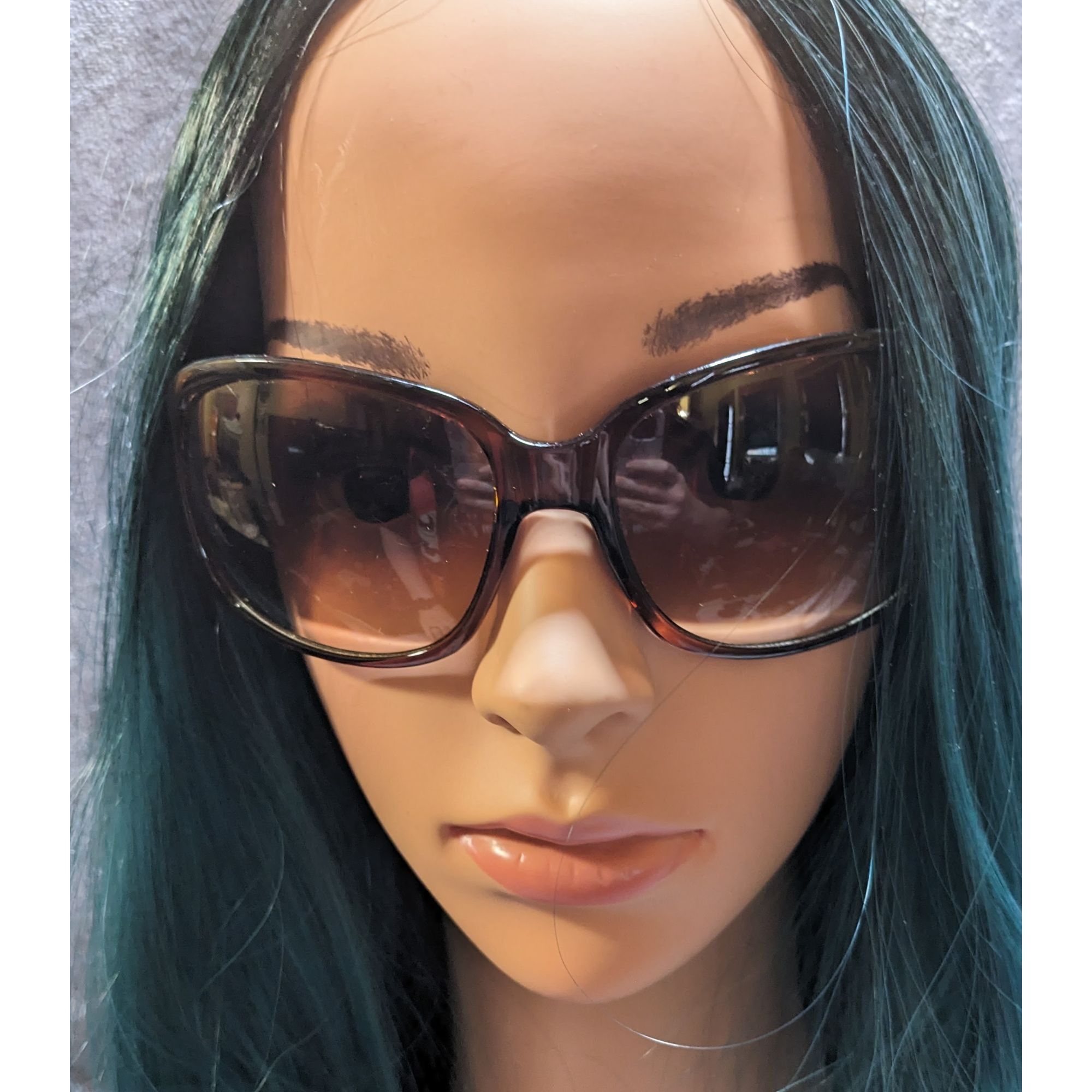 Esprit Esprit Brown And Beige Sunglasses With Teardrop Cutouts Size ONE SIZE - 4 Thumbnail