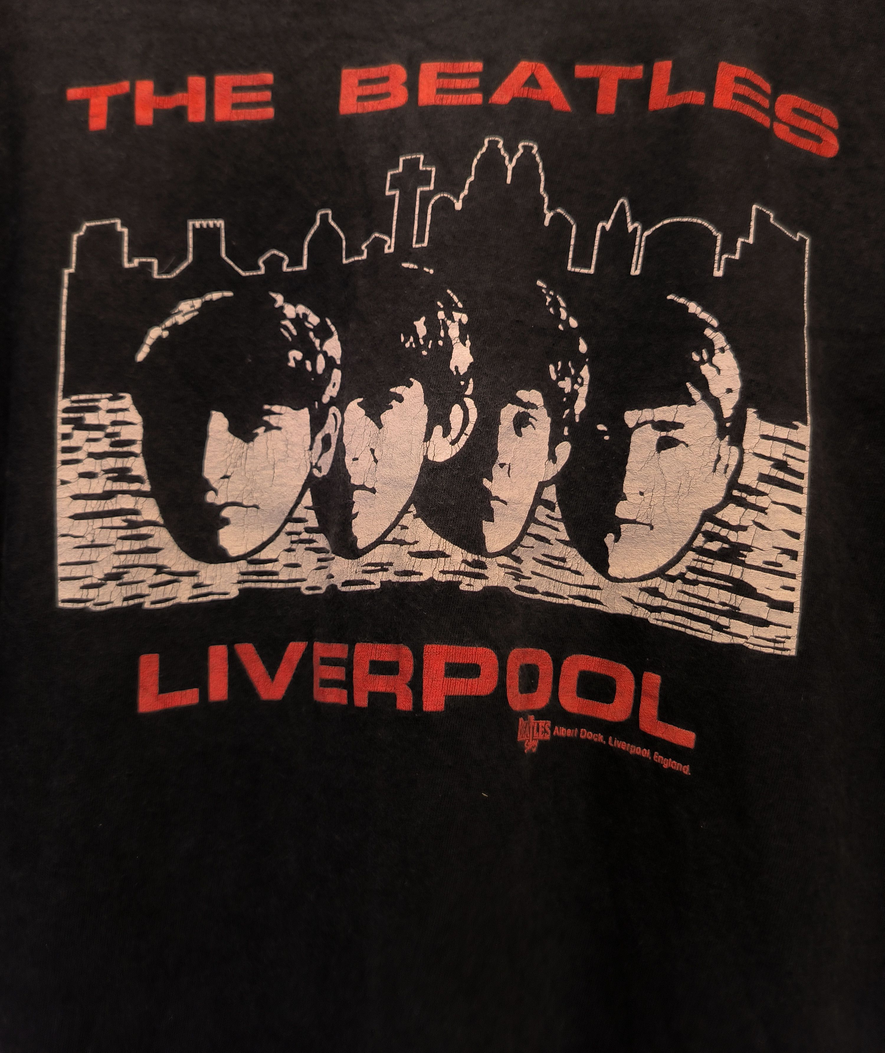 Band Tees × Vintage The Beatles Liverpool England Vintage Albert Dock Shirt 80s Size US M / EU 48-50 / 2 - 3 Thumbnail