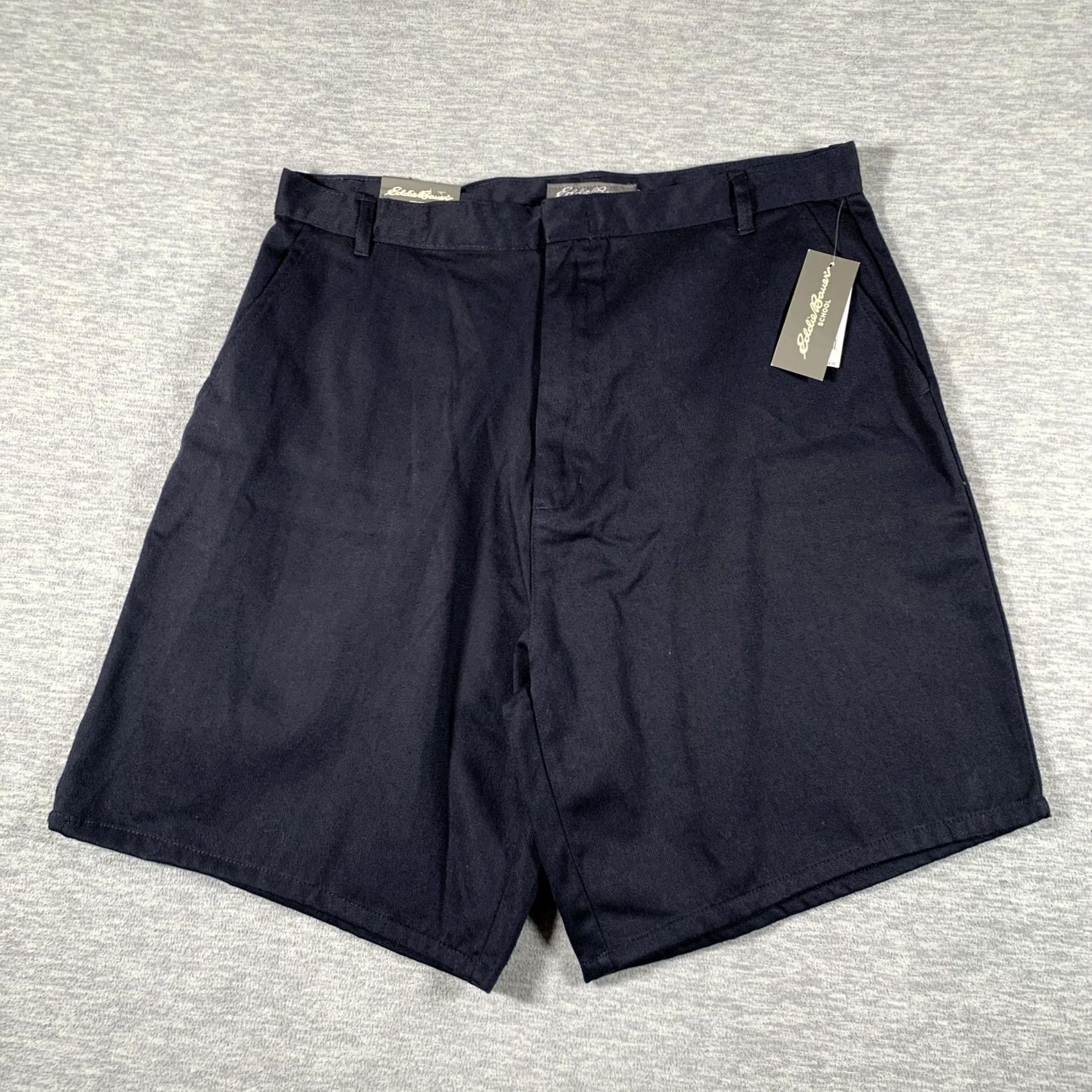 Eddie Bauer Eddie Bauer Shorts Mens 36 Blue Navy School Uniform Chino Flat Front Inseam Size US 36 / EU 52 - 2 Thumbnail
