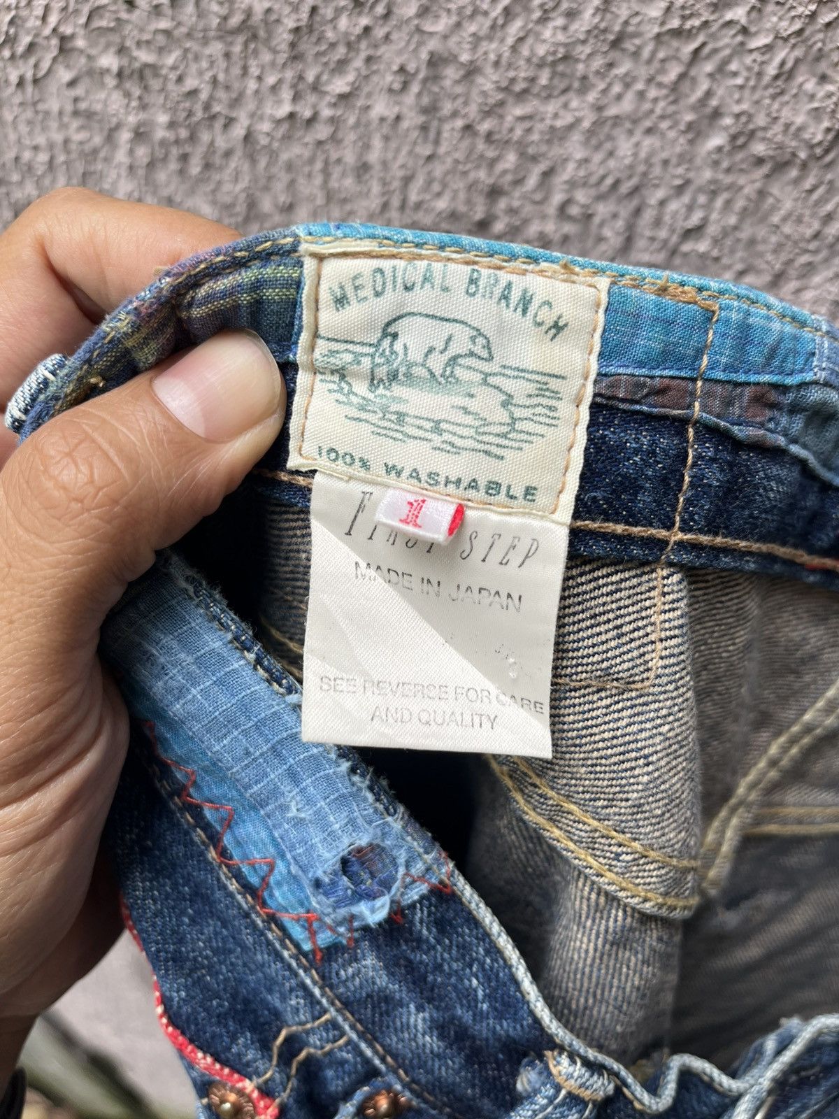 Japanese Brand Medical Branch Patch Denim Size US 30 / EU 46 - 8 Thumbnail