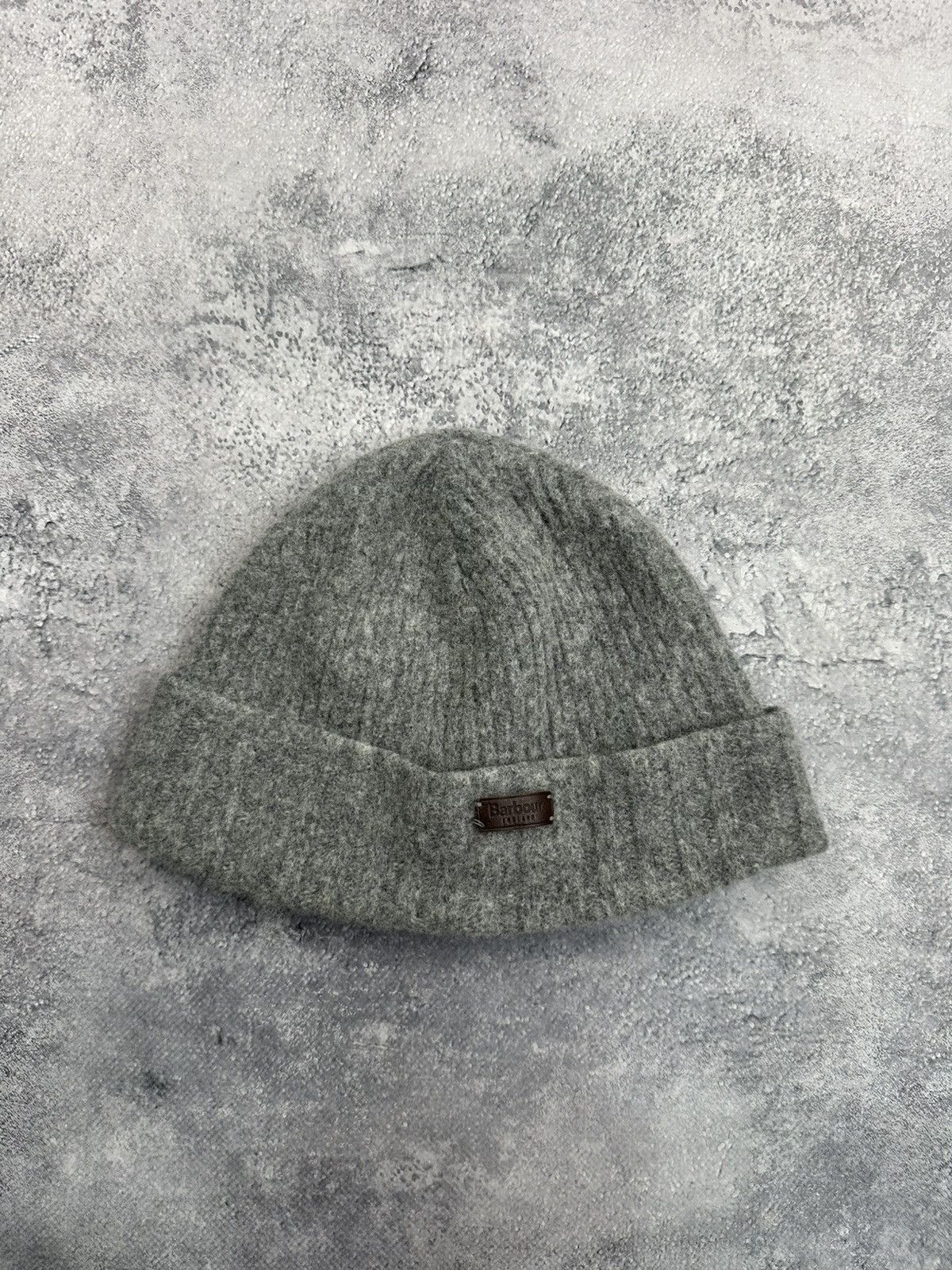 Barbour Barbour England Wool Grey Beanie Hat Knit Cap Size ONE SIZE - 3 Thumbnail