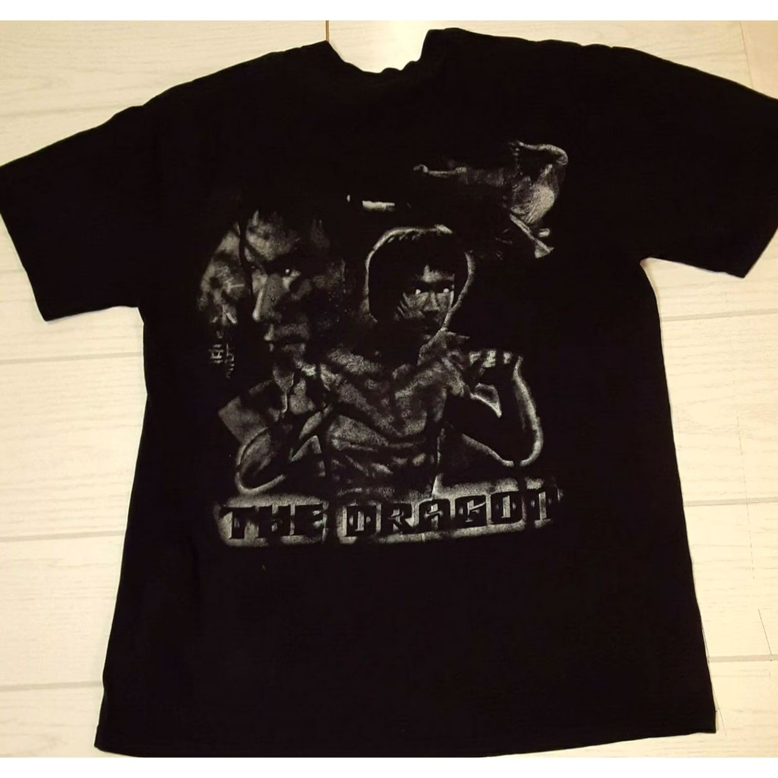 Fruit Of The Loom VINTAGE Bruce Lee T-Shirt the Dragon XL black Fruit of the Loom Men Short Sleeve Graphic Bruce Lee Kung Fu Men XL Black Shirt Size US XL / EU 56 / 4 - 2 Thumbnail