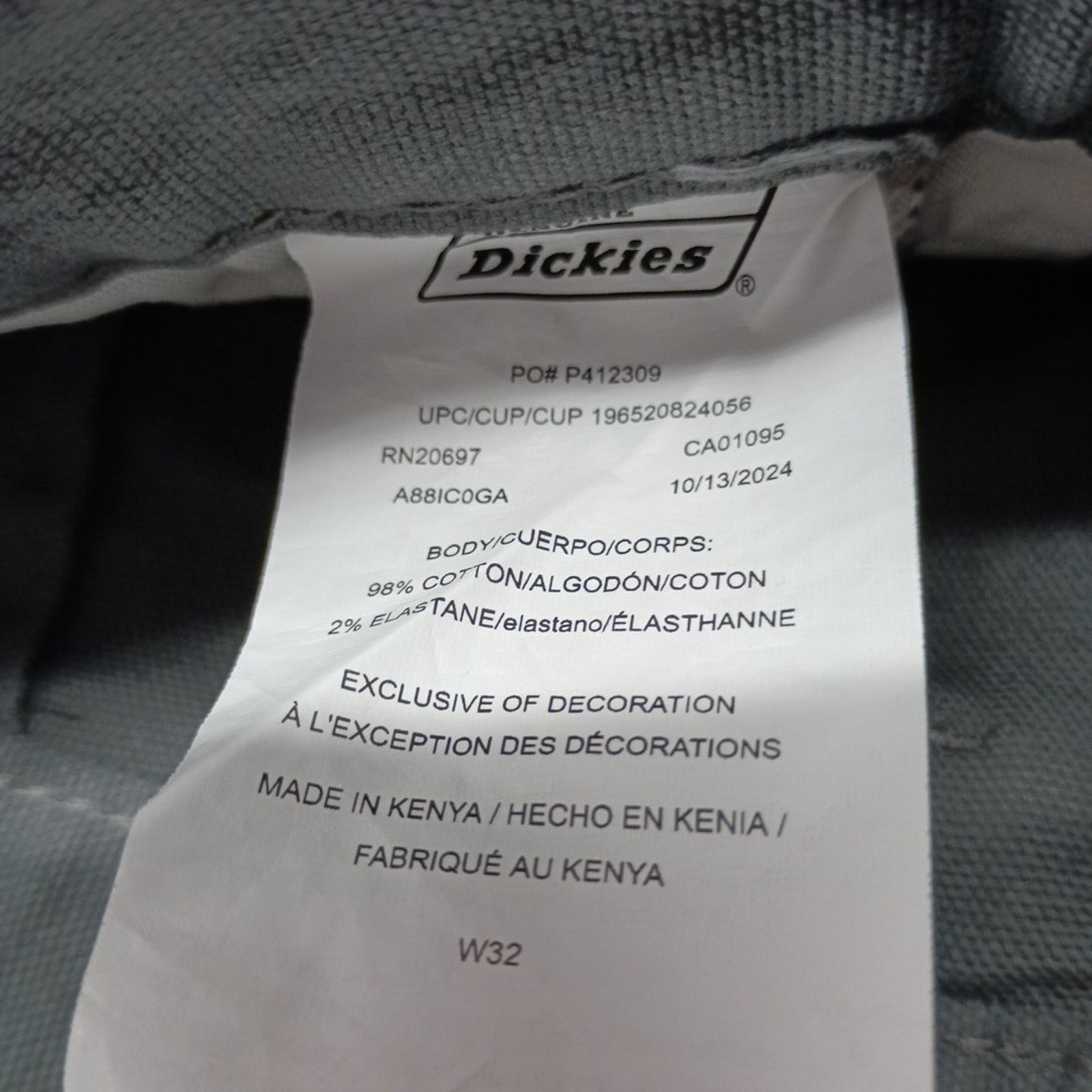 Dickies Dickies Men's Size 32 11” Ins Gray Work Shorts Flex Utility Size US 32 / EU 48 - 3 Thumbnail