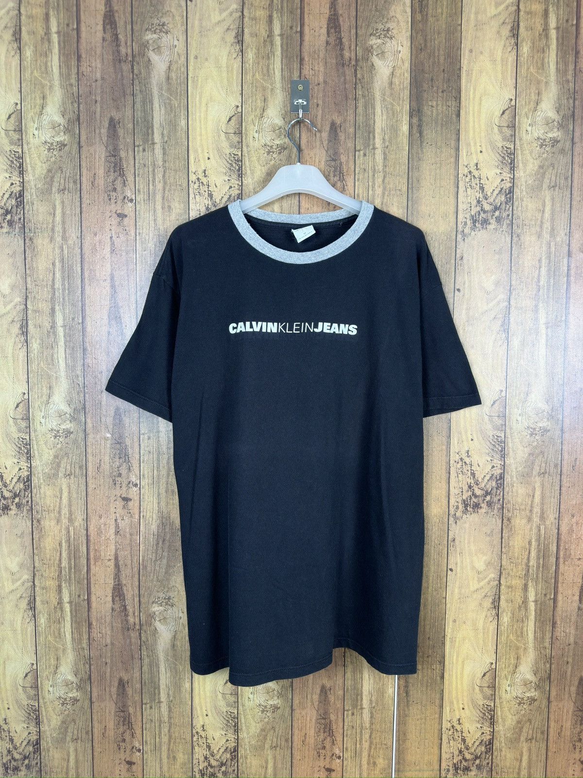 Calvin Klein Vintage Calvin Klein Jeans Spell Out Logo Tshirt A285 Size US M / EU 48-50 / 2 - 1 Thumbnail