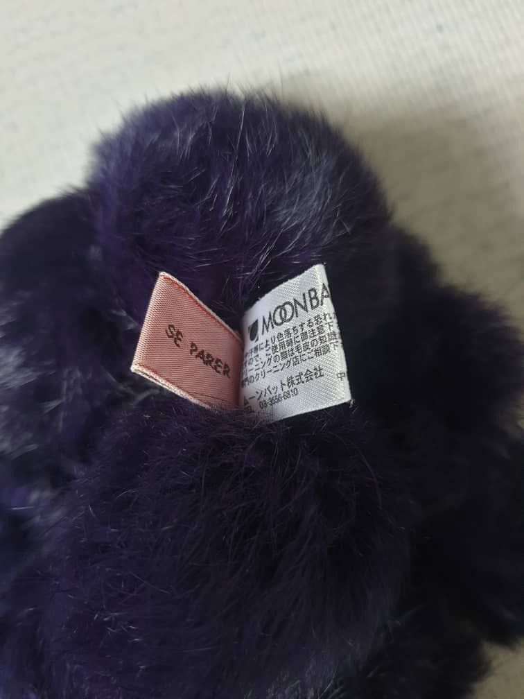 Japanese Brand See paper purple colour neck warmer Size ONE SIZE - 3 Thumbnail