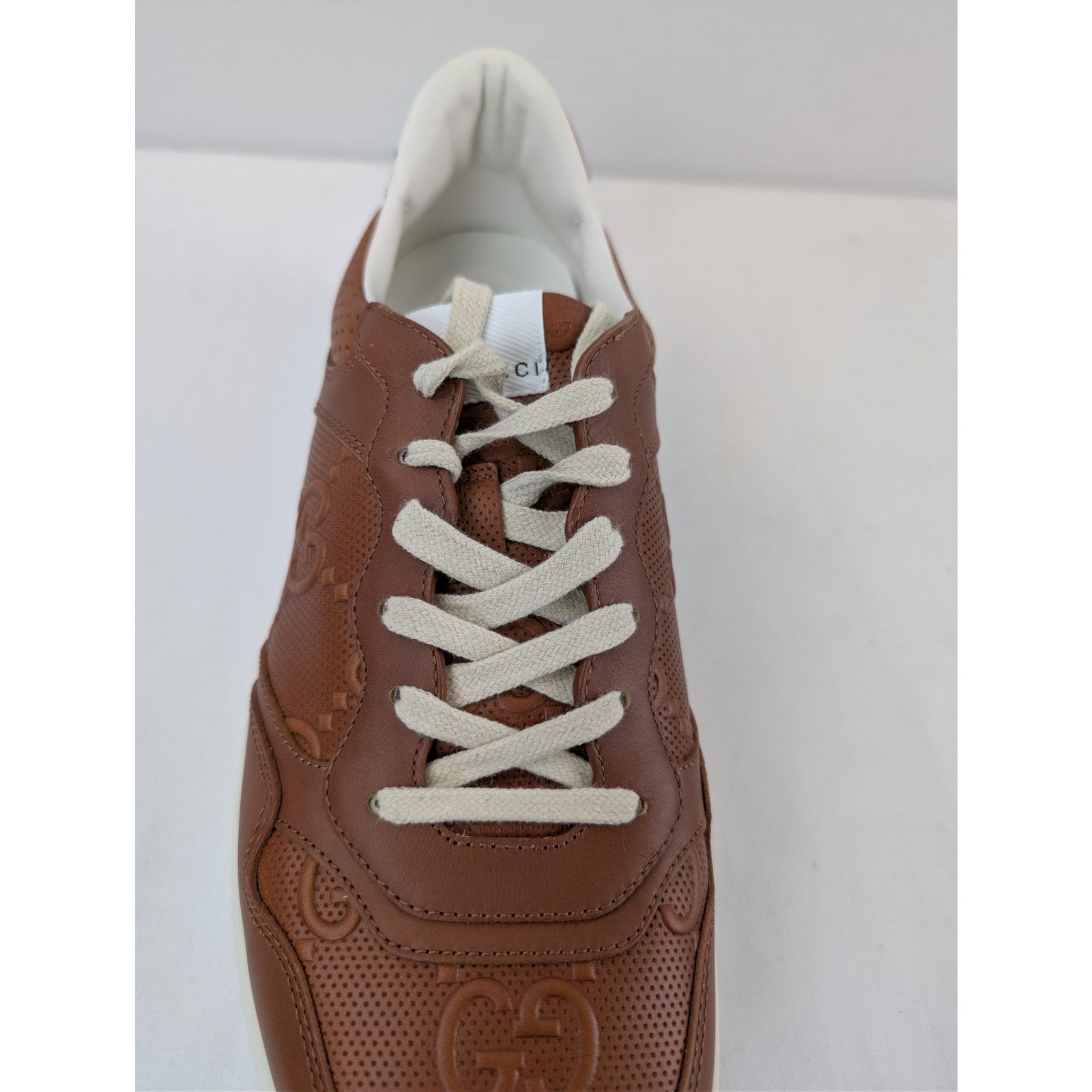 Gucci o1rshd1 Low Top Sneakers in Brown with White Sole Size US 12 / EU 45 - 16 Thumbnail