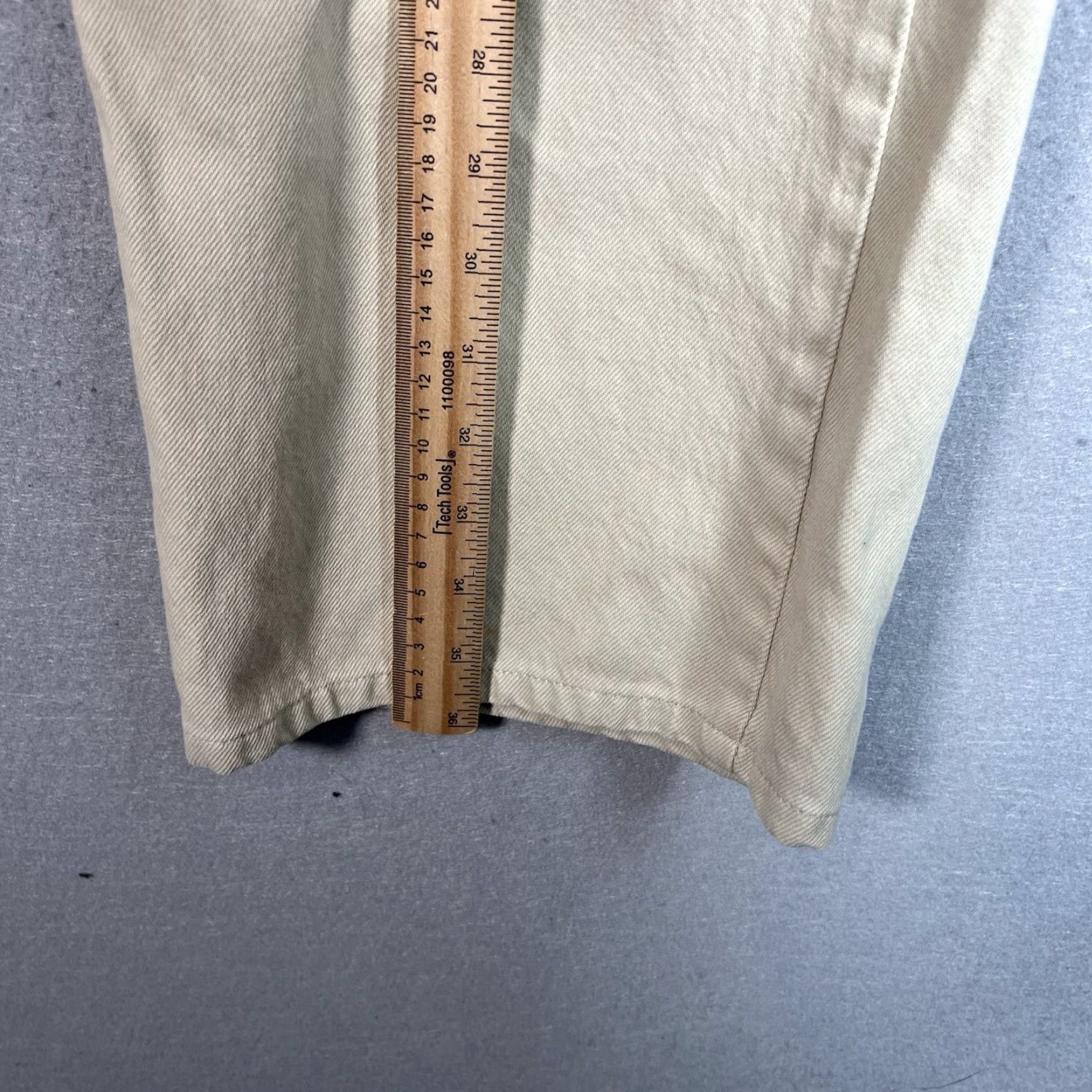 Levi's Levi's 505 Jeans Beige Adult 42 x 30 Regular Fit Mens Denim Size US 42 / EU 58 - 3 Thumbnail