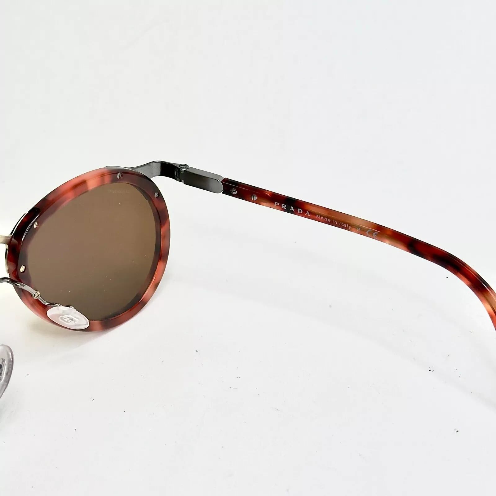 Prada PRADA 01T WANDERER Aviator PR01TS Red Brown Sunglasses 01TS Size ONE SIZE - 3 Thumbnail