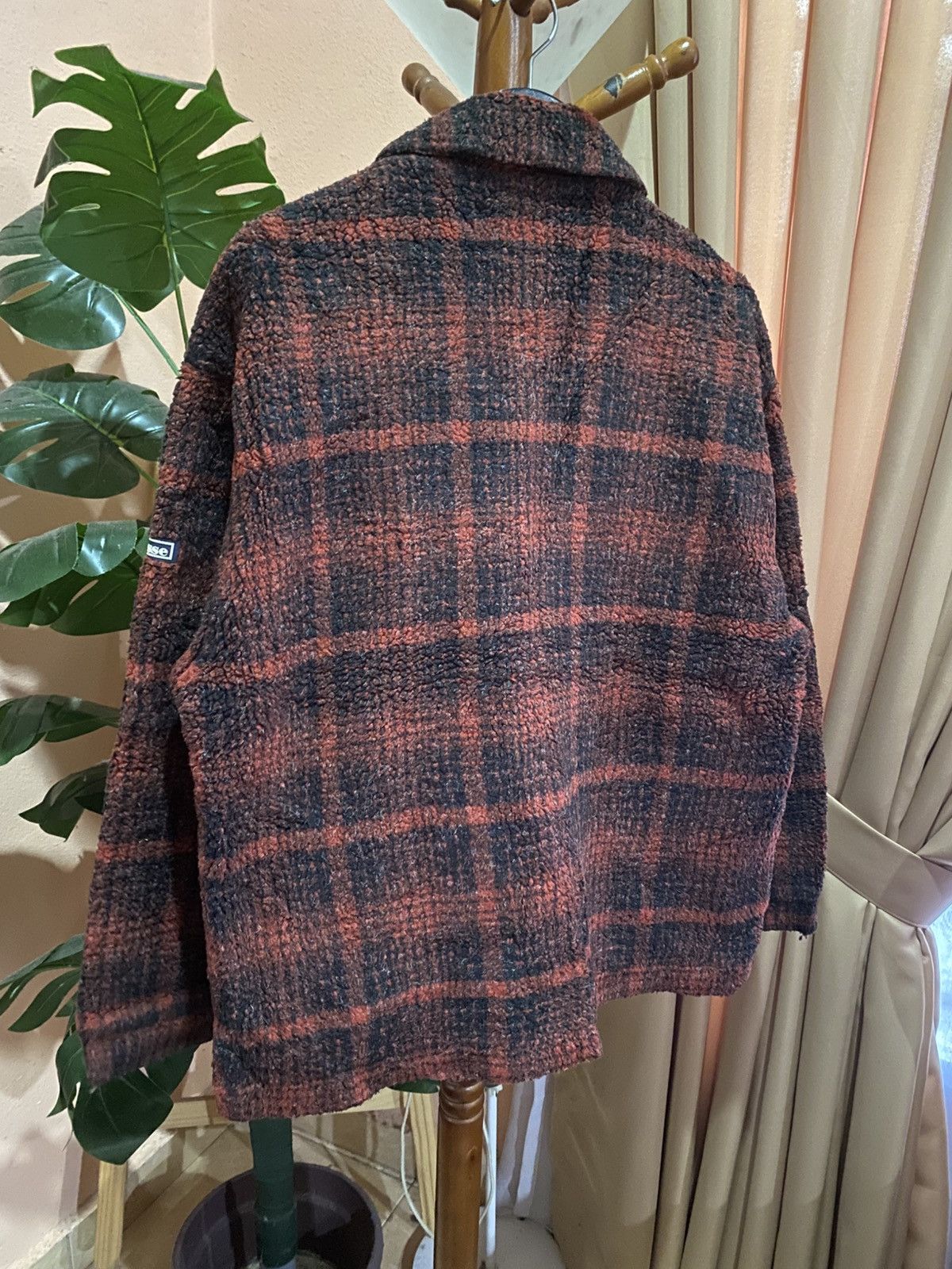 Ellesse VINTAGE ELLESSE RED PLAID FLEECE JACKET Size US M / EU 48-50 / 2 - 11 Thumbnail
