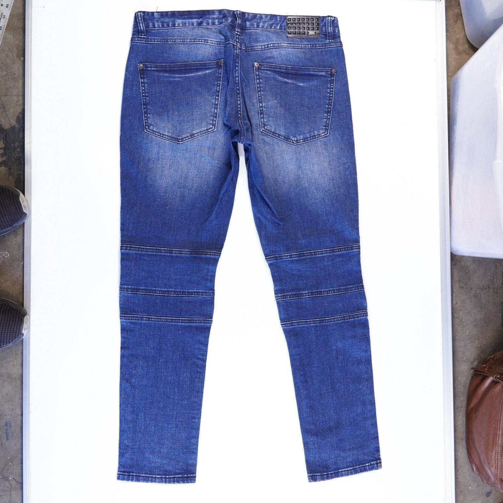Other Concepts Inc Denim Slim Skinny Jeans Straight Pants W33 L32 Size US 33 - 9 Thumbnail