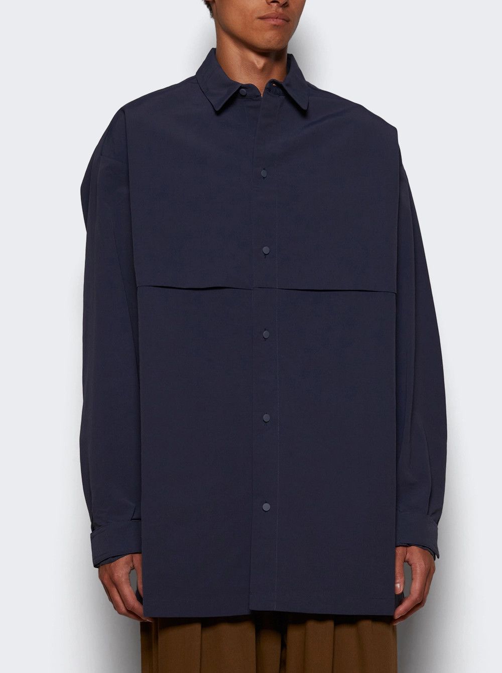 Fear of God o1mle0226 Military Nylon Overshirt in Blue Size US M / EU 48-50 / 2 - 2 Thumbnail