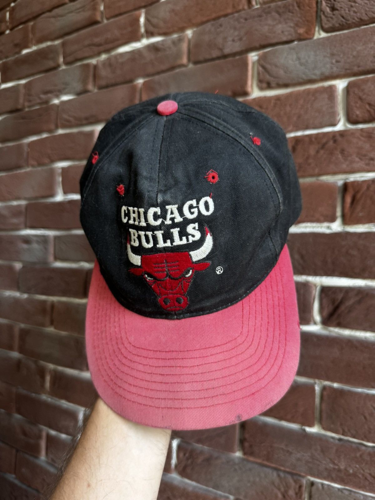 Vintage Vintage 90s Chicsgo Bulls NBA Basketball Hat Cap Size ONE SIZE - 2 Thumbnail