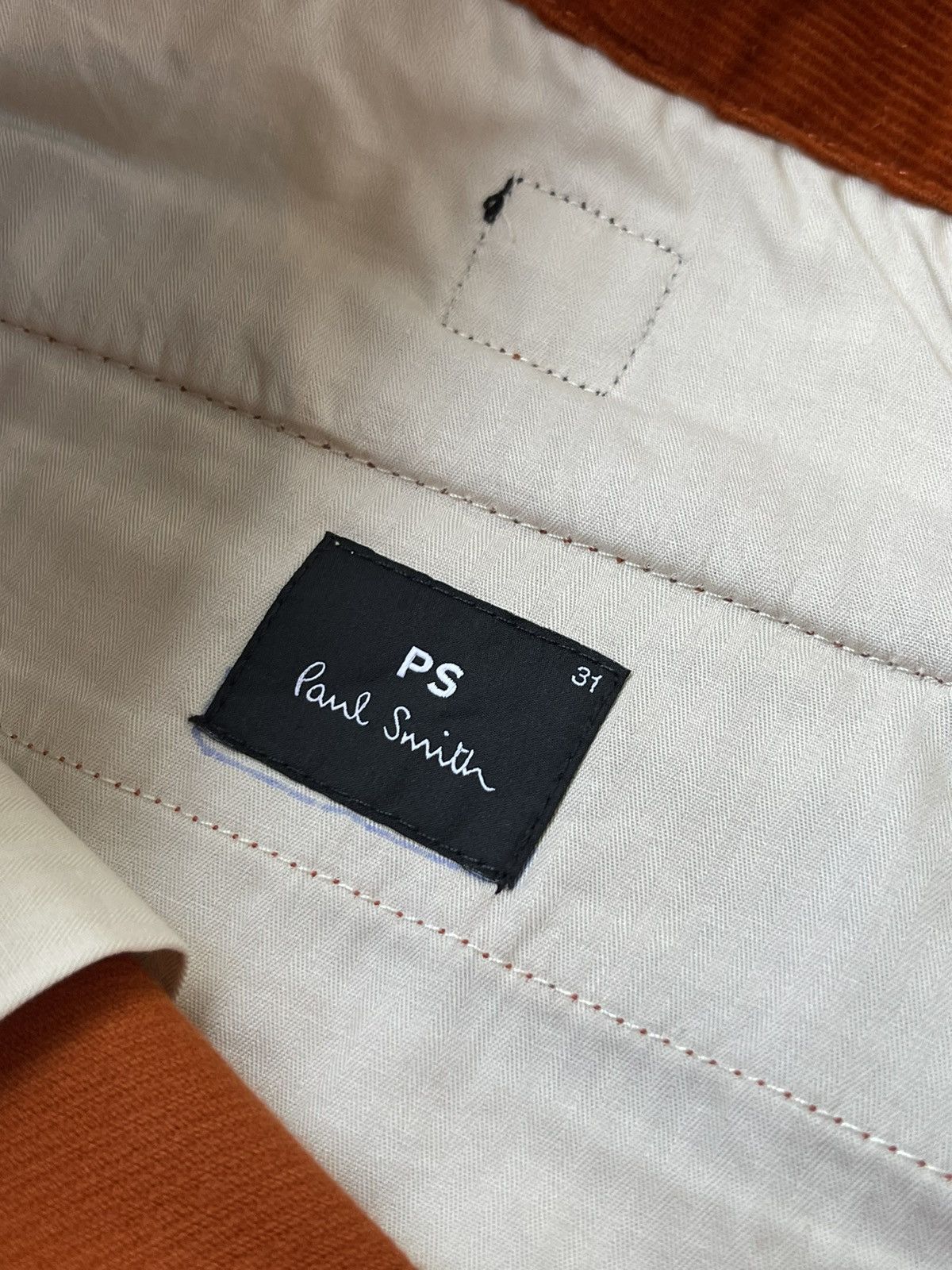Paul Smith !DS! FW22 Paul Smith Orange Corduroy Pleated Trousers Size US 32 / EU 48 - 13 Thumbnail