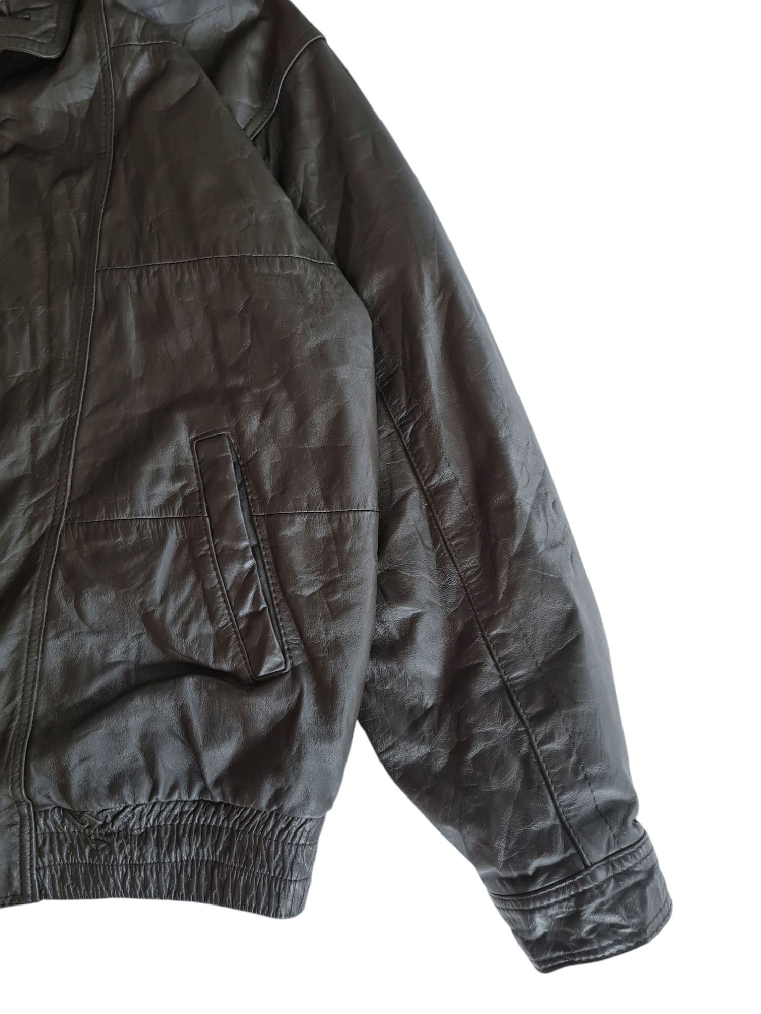 Valentino Vtg Valentino Uomo Leather Jacket Size US XL / EU 56 / 4 - 9 Thumbnail