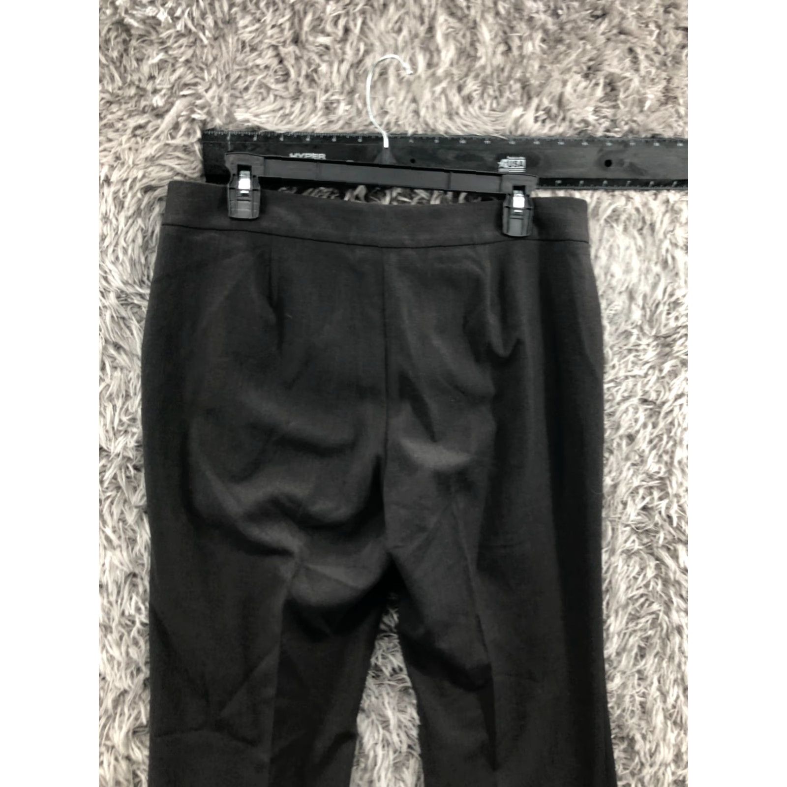 Anne Klein Anne Klein Gray Dress Pants Size 8 Womens Knit Flat Front Elastic Waist Pockets Straight Leg Modern Classic Size 30" / US 8 / IT 44 - 6 Thumbnail