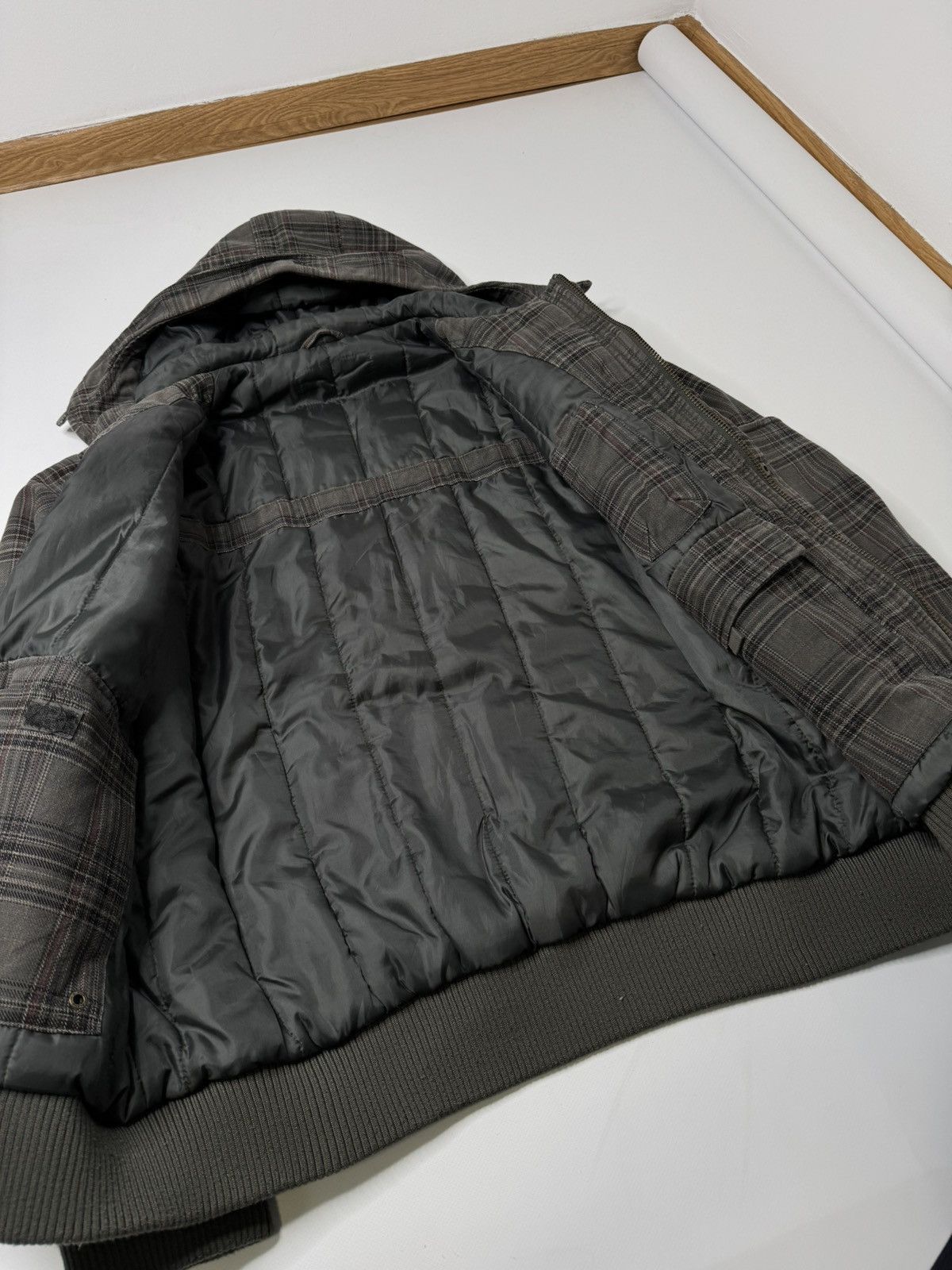 If Six Was Nine Vintage avant garde khaki checked jacket active sk8 00s y2k Size US XL / EU 56 / 4 - 6 Thumbnail