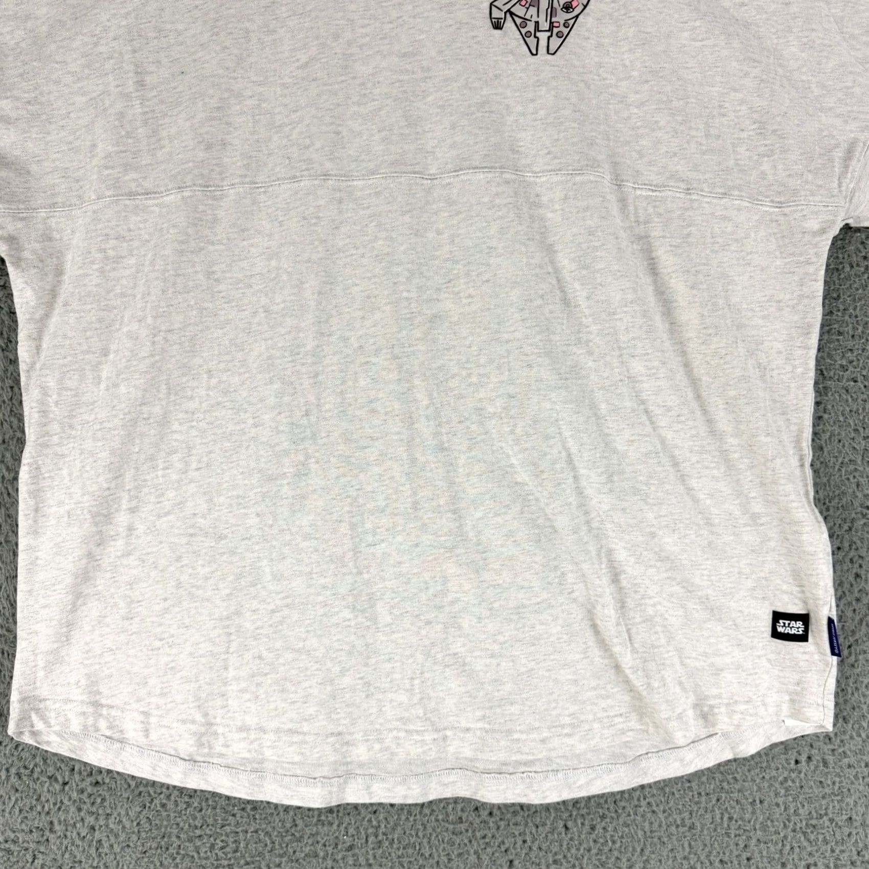 Star Wars Star Wars Spirit Jersey Womens 2XL Gray Long Sleeve Millennium Falcon I Love You Crew Neck Size XXL / US 16-18 / IT 52-54 - 5 Thumbnail