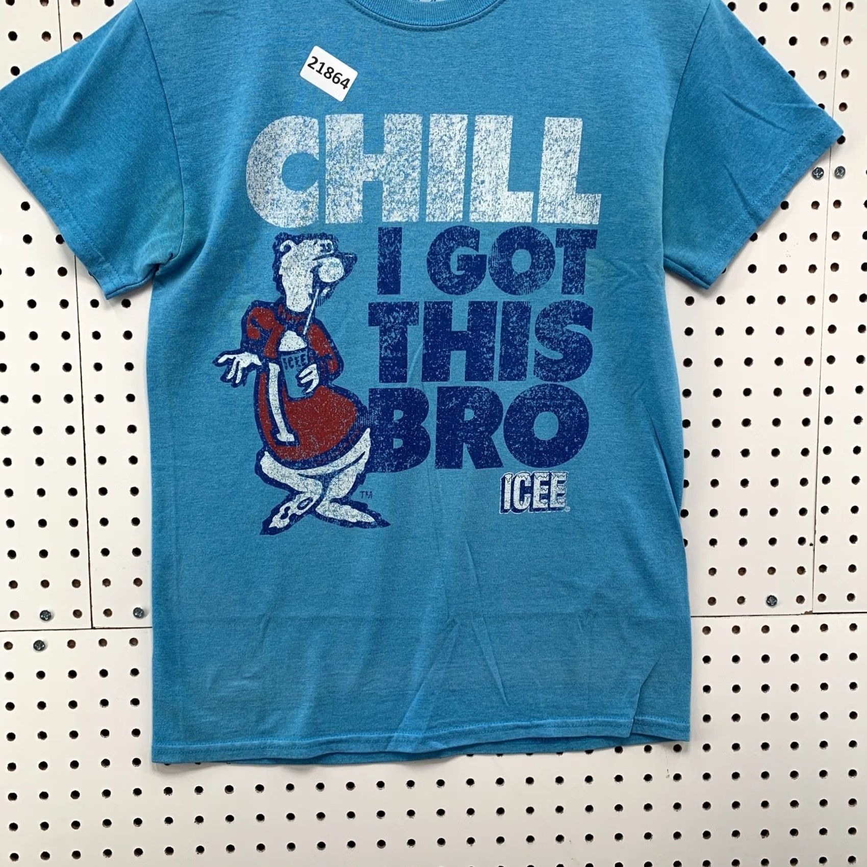 Vintage ICEE Chill I Got This Bro Shirt Blue Polar Bear Graphic Adult Small 18x27 Size US S / EU 44-46 / 1 - 6 Thumbnail