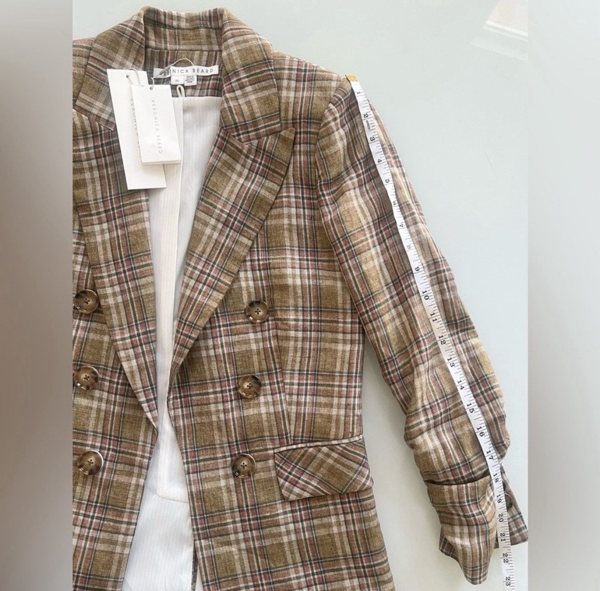 Veronica Beard Veronica Beard Beacon Plaid Dickey Blazer Jacket size 00 Size XXS / US 00 / IT 34 - 12 Thumbnail
