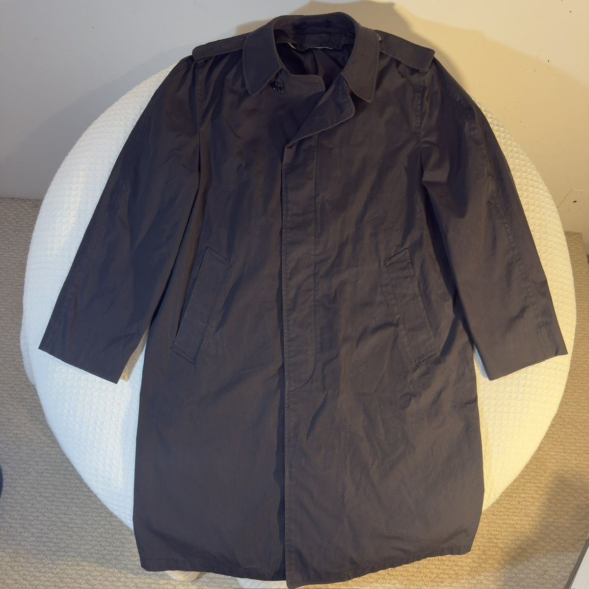 Other Vintage Black Trench Coat w/ Removable Liner | Size 40R Size US S / EU 44-46 / 1 - 1 Thumbnail