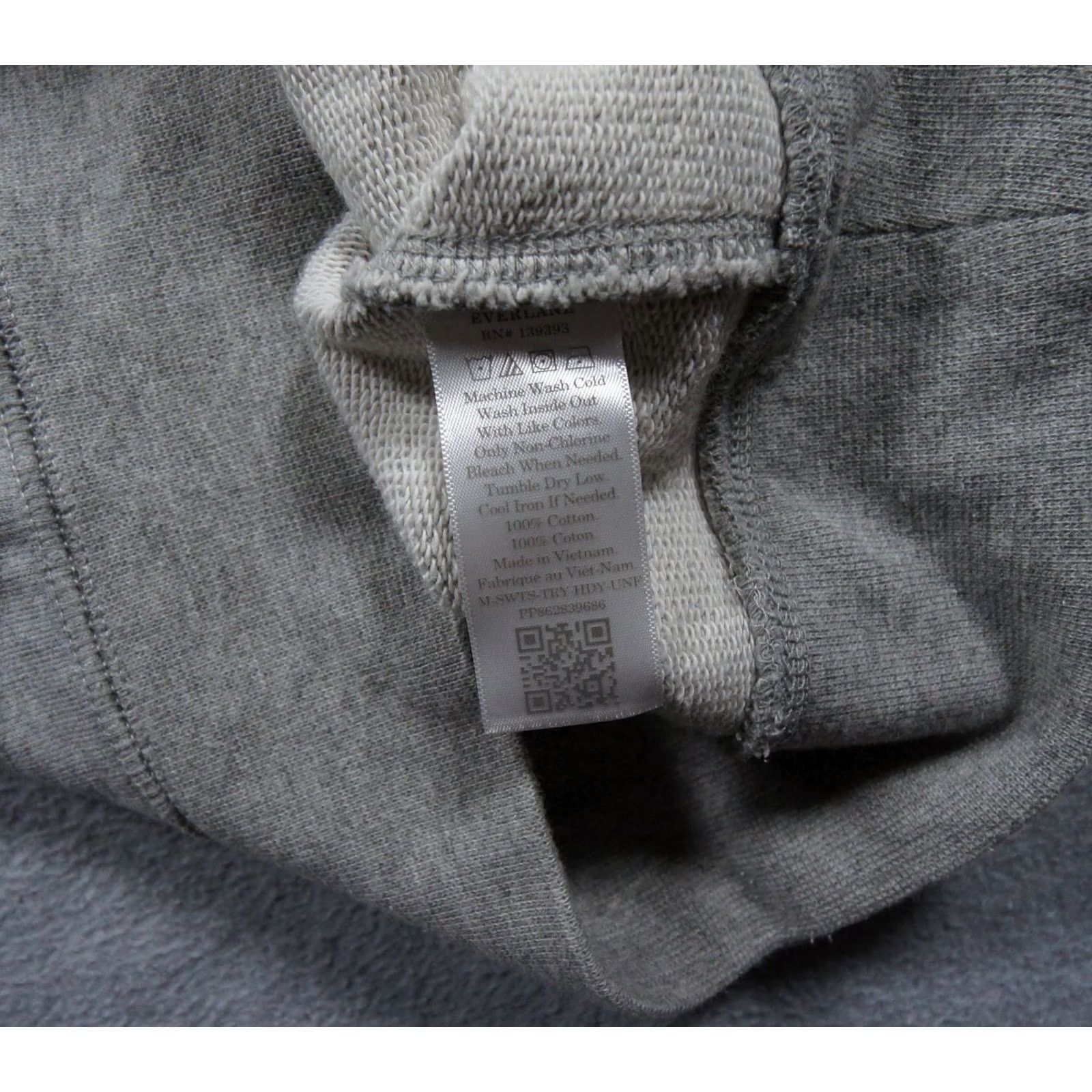 Everlane Everlane Hoodie Mens Large Gray Pullover Casual Outdoor Zip? Size US L / EU 52-54 / 3 - 7 Thumbnail