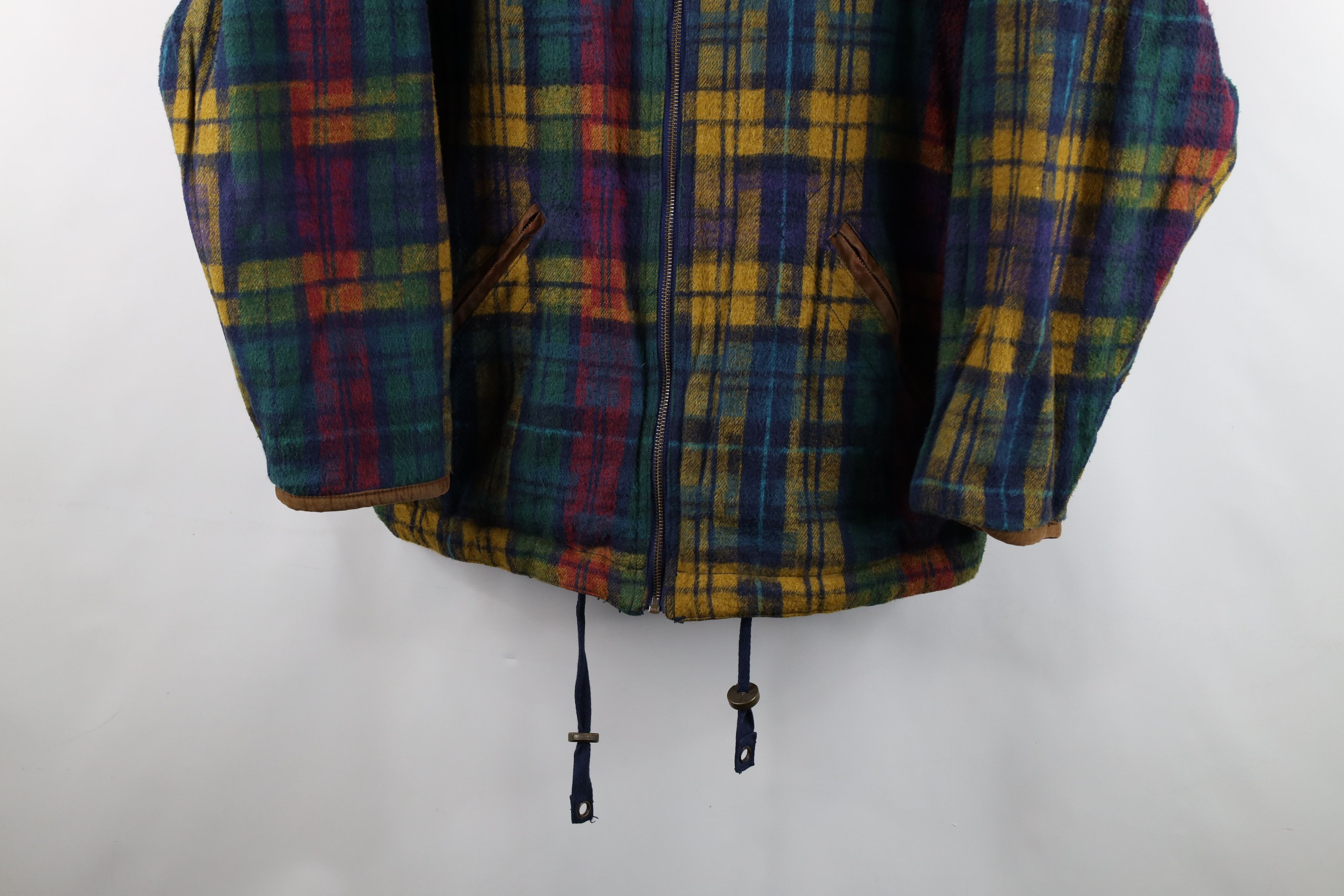 Vintage Vintage 90s Streetwear Reversible Plaid Hooded Parka Jacket Size US M / EU 48-50 / 2 - 3 Thumbnail