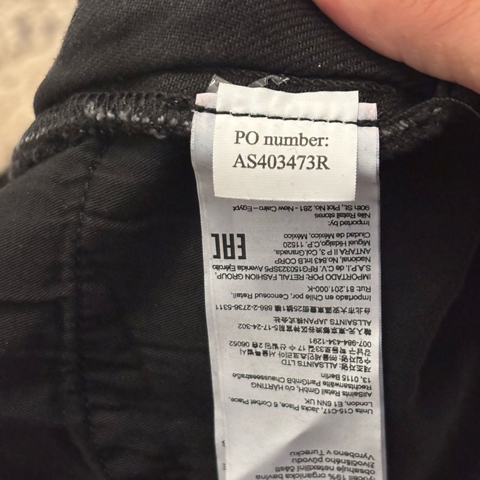 Other NWT All Saints Black Jeans with Silver Accents Size 29 Size 29" - 9 Thumbnail