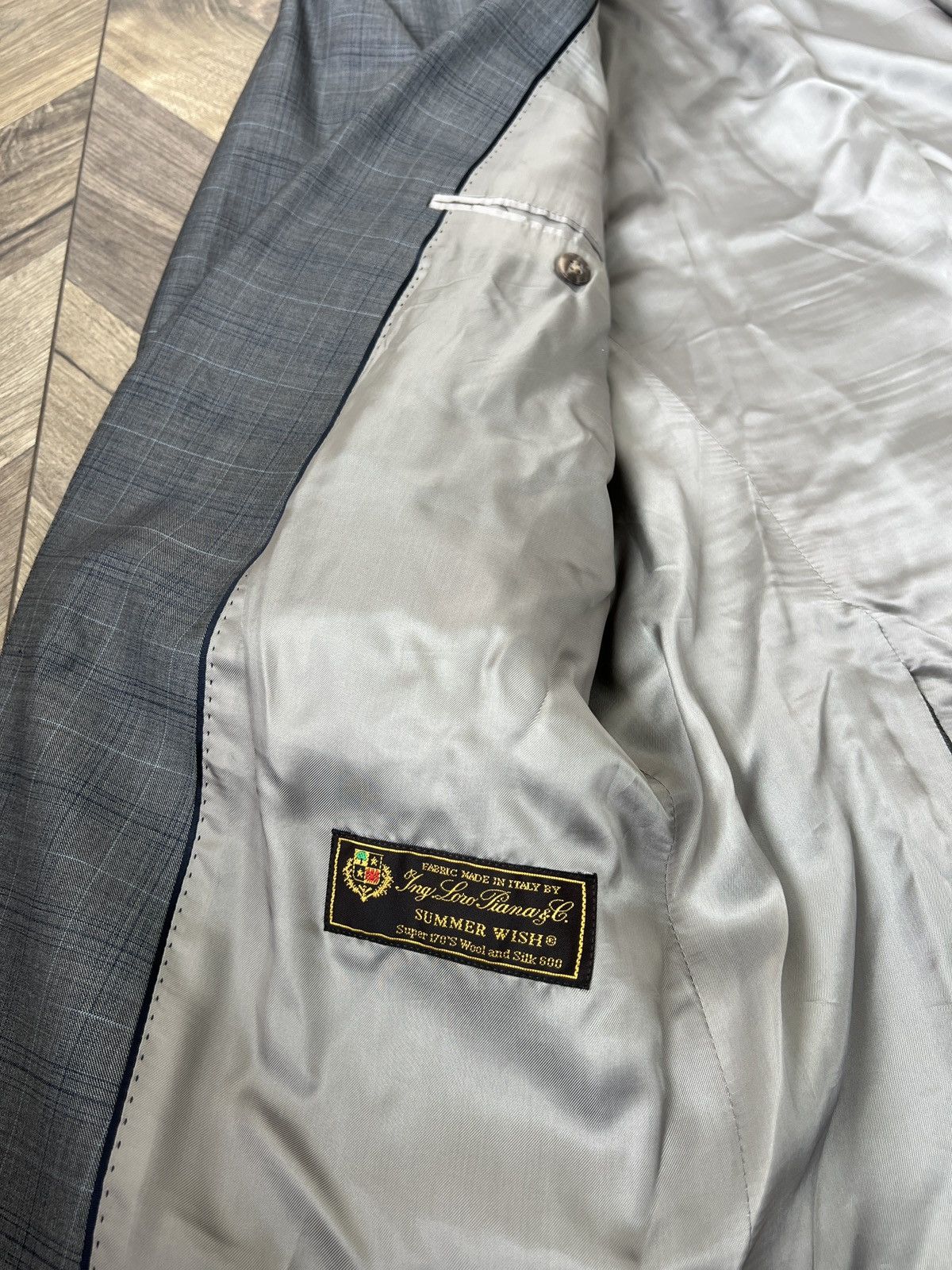Designer × Vintage Vintage Eduard Dressler Grey Loro Piana Superfine Suit Size 54R - 14 Thumbnail