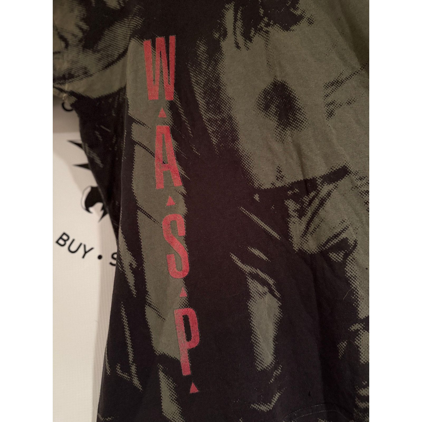 Vintage Vintage 90s W.A.S.P. Overprint T-Shirt XL Glam Metal Ozzy Size US XL / EU 56 / 4 - 3 Thumbnail