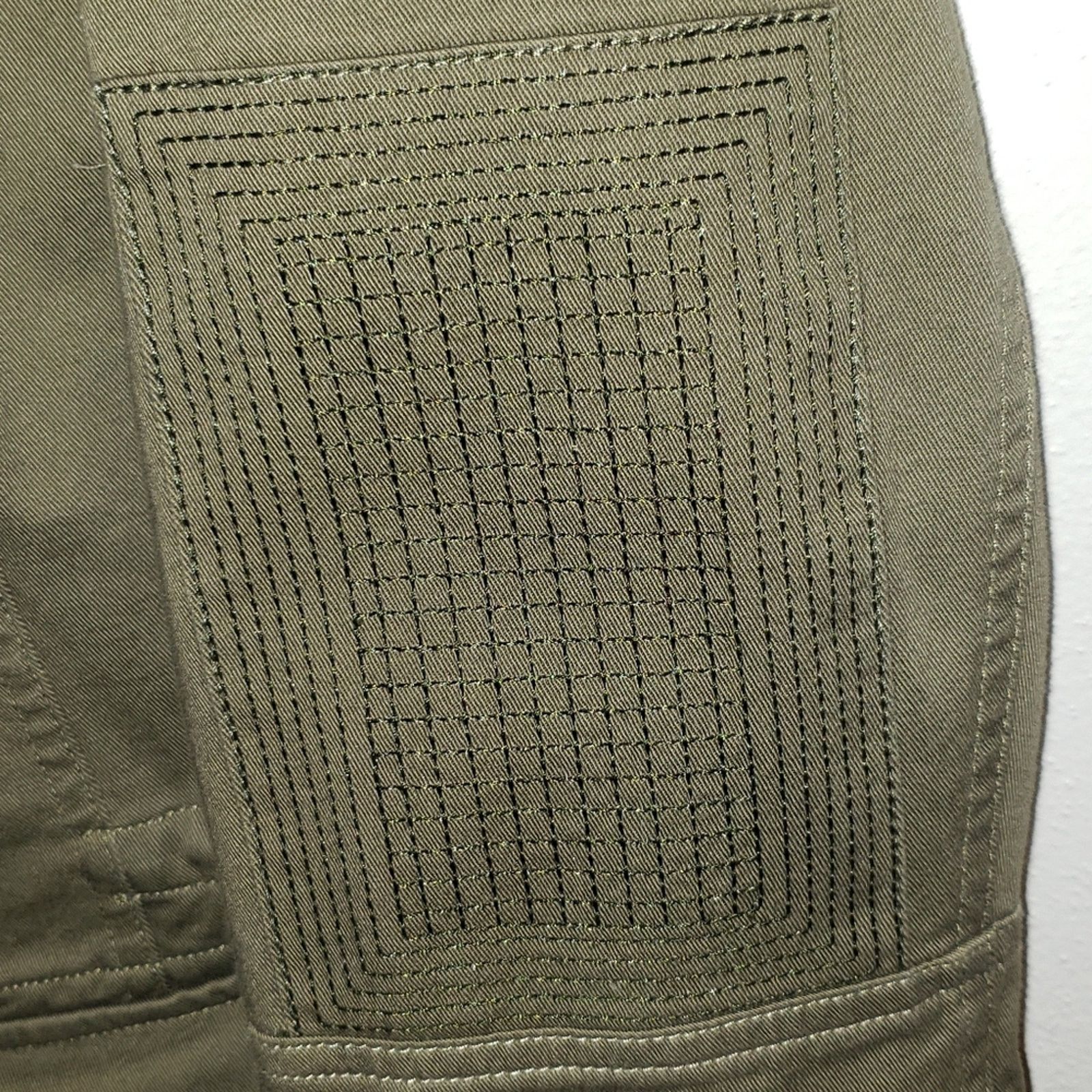 Orvis Orvis Drawstring waist Cotton Button Shacket Jacket Olive Sm Size S / US 4 / IT 40 - 4 Thumbnail