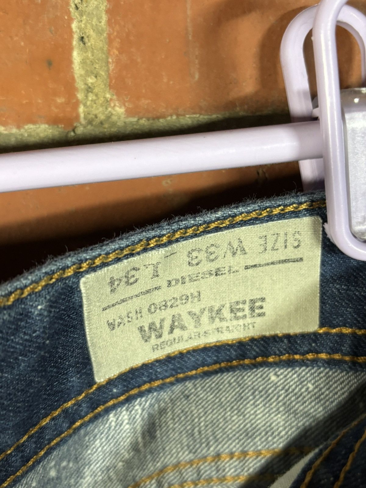 Diesel Diesel Waykee 0829H Regular Straight Jeans Measures 36x34.5 Size US 36 / EU 52 - 7 Thumbnail