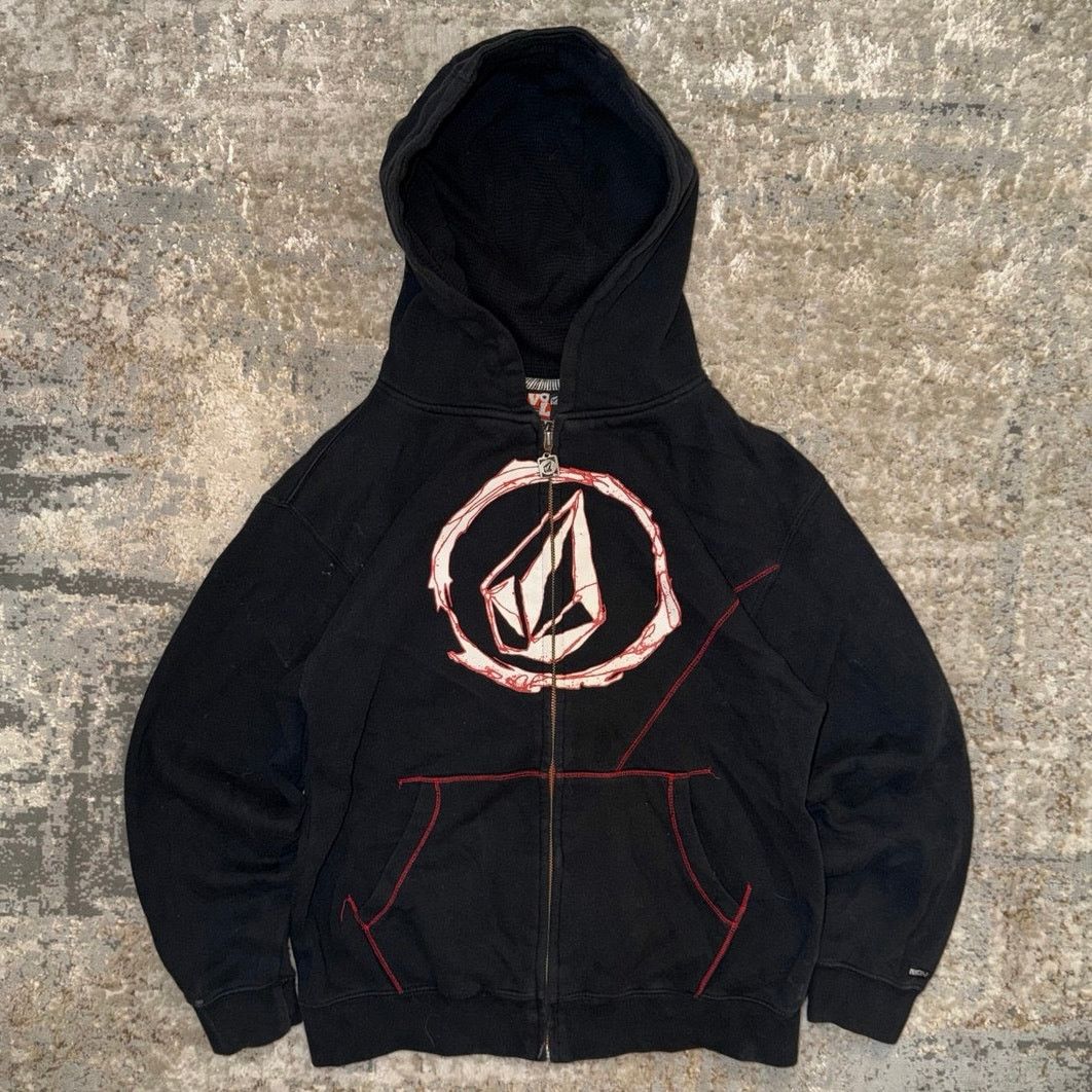 Volcom Volcom Y2K Logo Black/Red Zip Up Size Womens Medium Size M / US 6-8 / IT 42-44 - 1 Thumbnail