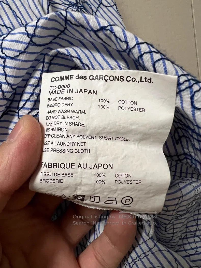Comme des Garcons Comme Des Garcons Embroidered Casual Shirt Size S / US 4 / IT 40 - 6 Thumbnail