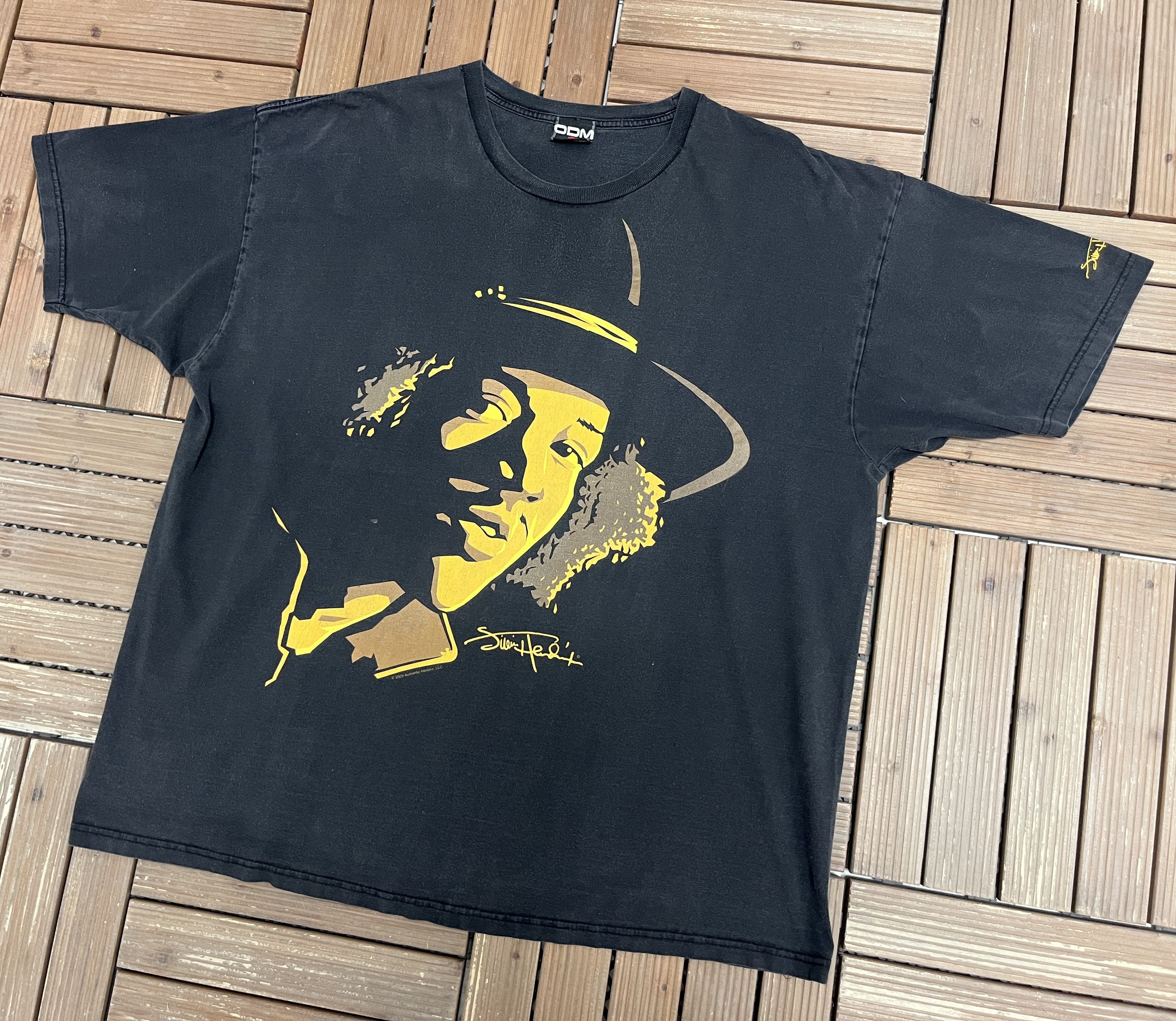 Vintage Jimi Hendrix Vintage Y2K Black T-Shirt Tee Size US XXL / EU 58 / 5 - 4 Thumbnail