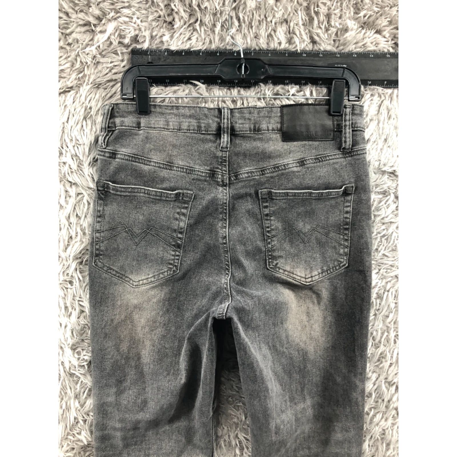 Vintage Rue 21 Slim Taper Jeans 31x30 Mens Mid Rise Medium Wash Gray Charcoal Jeans Size US 31 - 7 Thumbnail