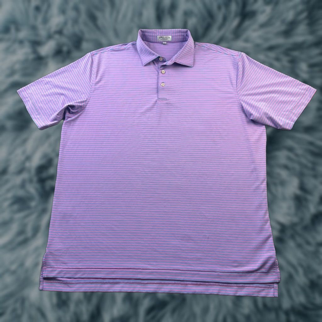 Peter Millar Peter Millar Polo Shirt Mens XL Purple Blue Golf Summer Comfort All Seasons Lightweight Size US XL / EU 56 / 4 - 1 Thumbnail