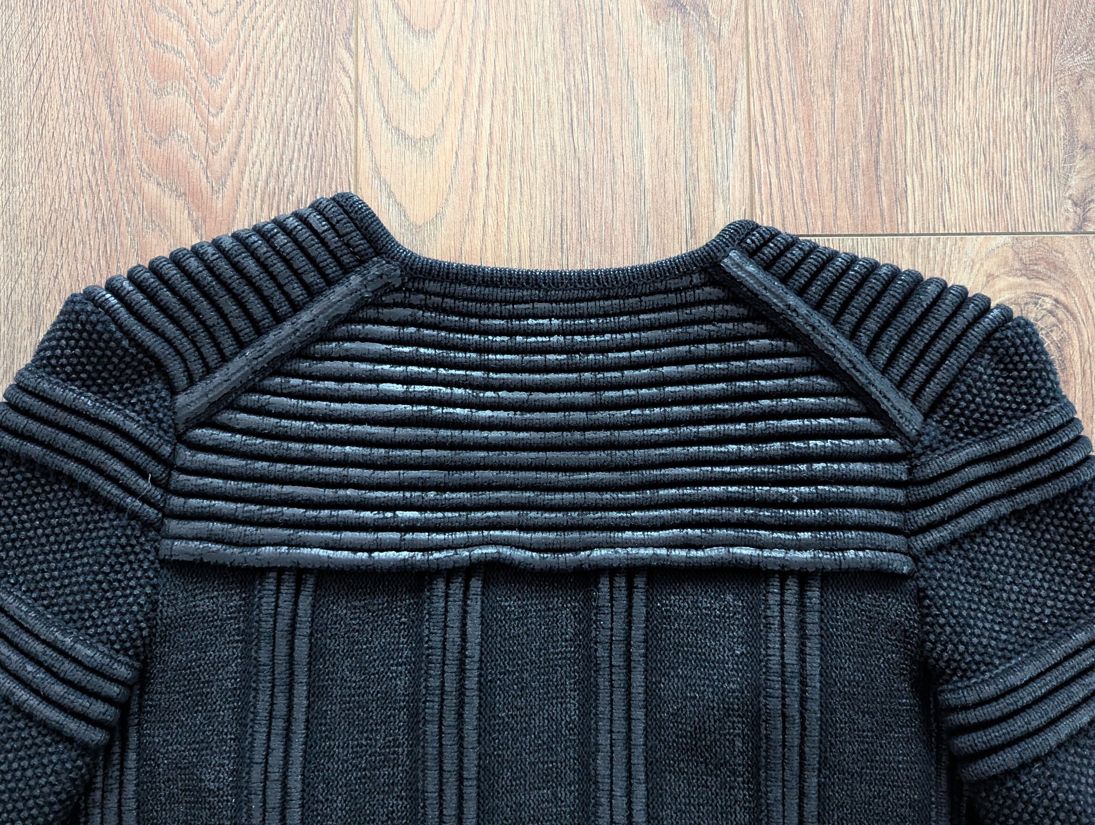 Isabel Marant ISABEL MARANT Black Textured Coated Cotton Knit Cardigan Size M / US 6-8 / IT 42-44 - 14 Thumbnail