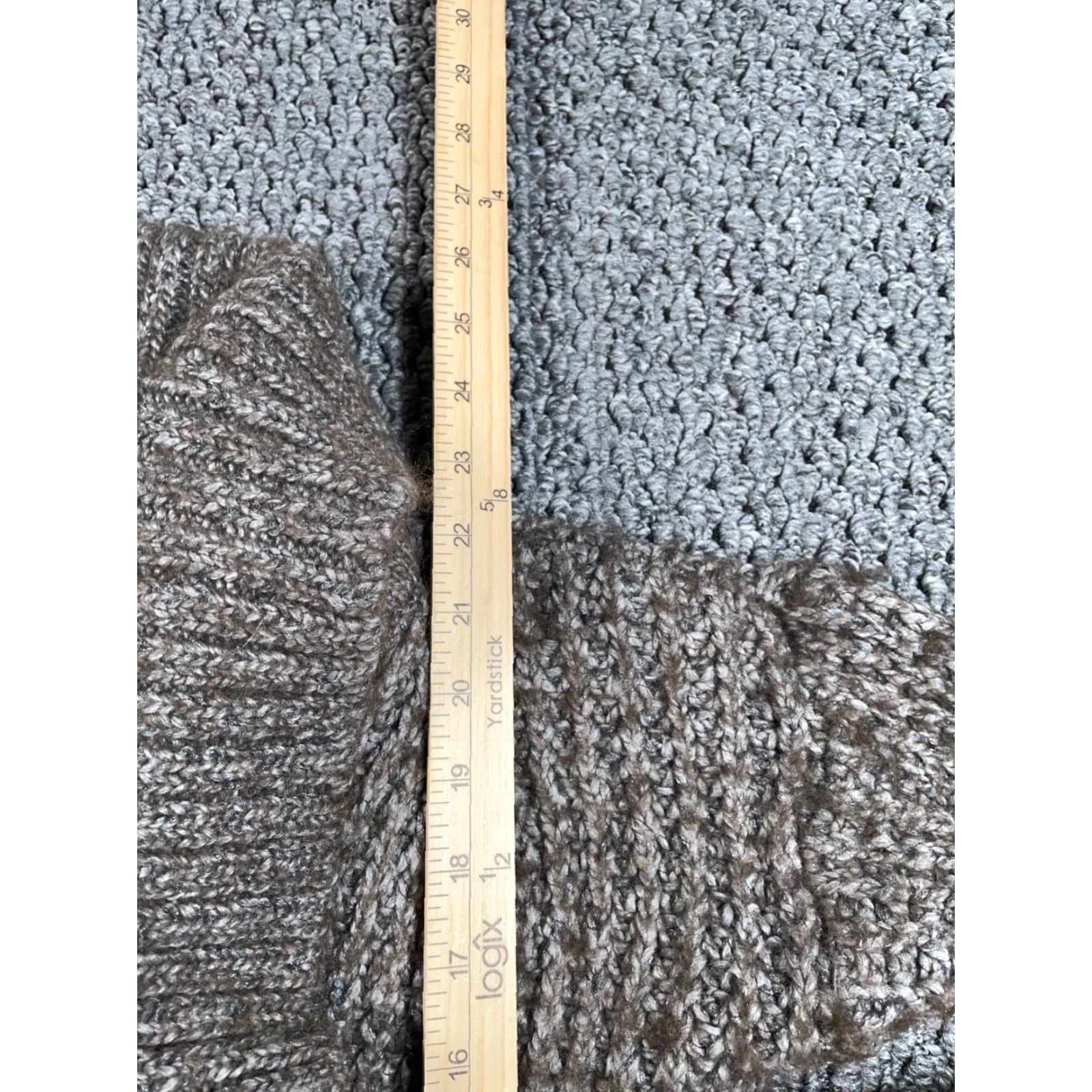 Club Monaco VINTAGE Club Monaco Wool Mohair Open Cardigan Women's XS Brown Chunky Knit Size XS / US 0-2 / IT 36-38 - 7 Thumbnail