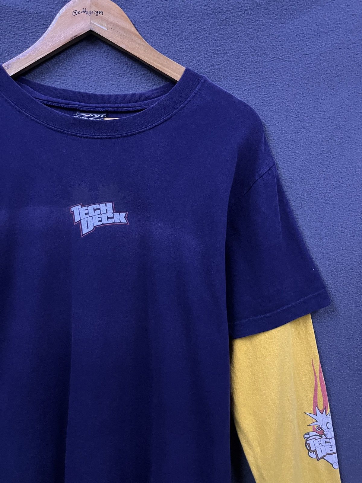 Vintage RARE ‼️ VINTAGE TECH DECK DOUBLE SLEEVE TSHIRT Size US M / EU 48-50 / 2 - 2 Thumbnail