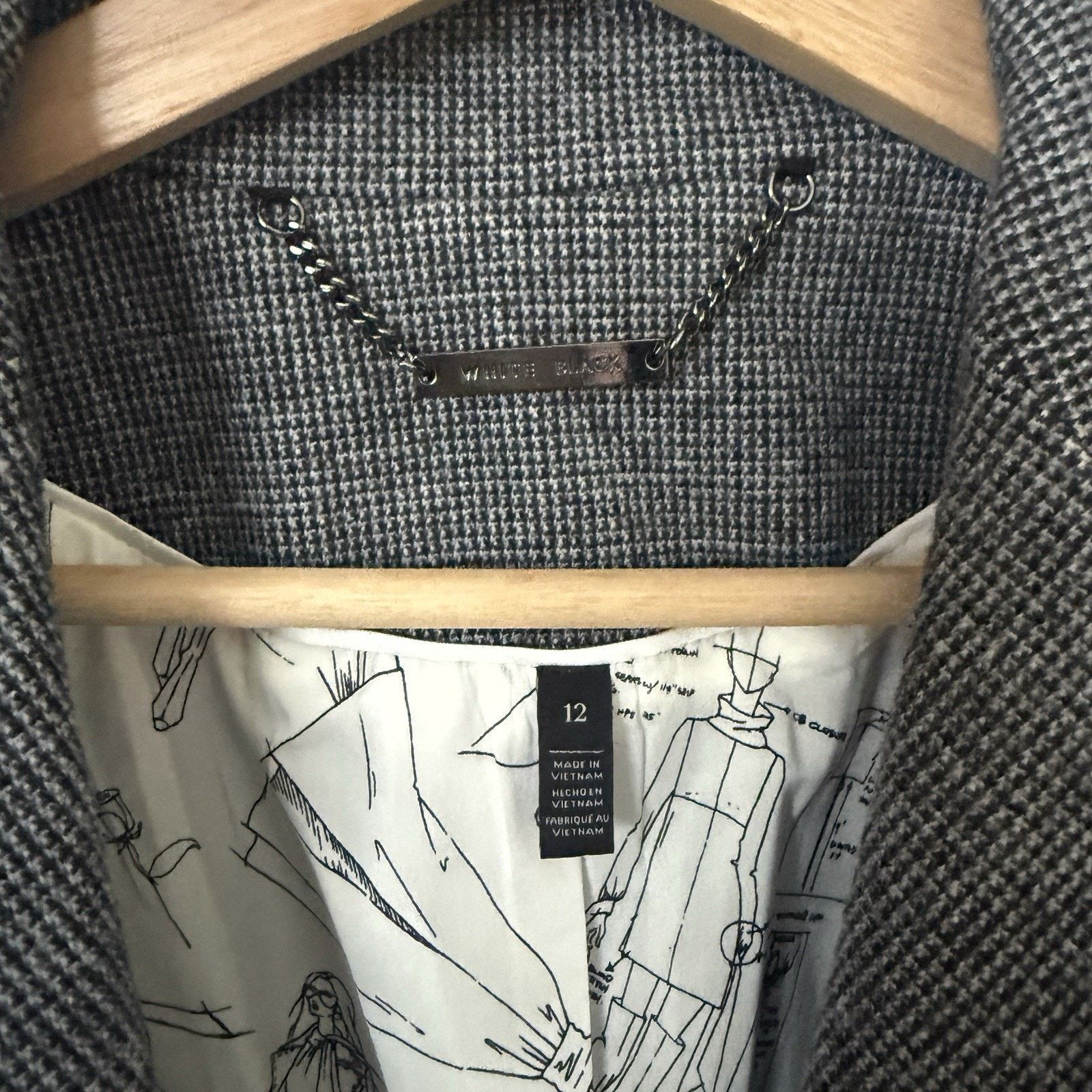 White House Black Market White House Black Market Houndstooth Signature Career Blazer Size XL / US 12-14 / IT 48-50 - 3 Thumbnail