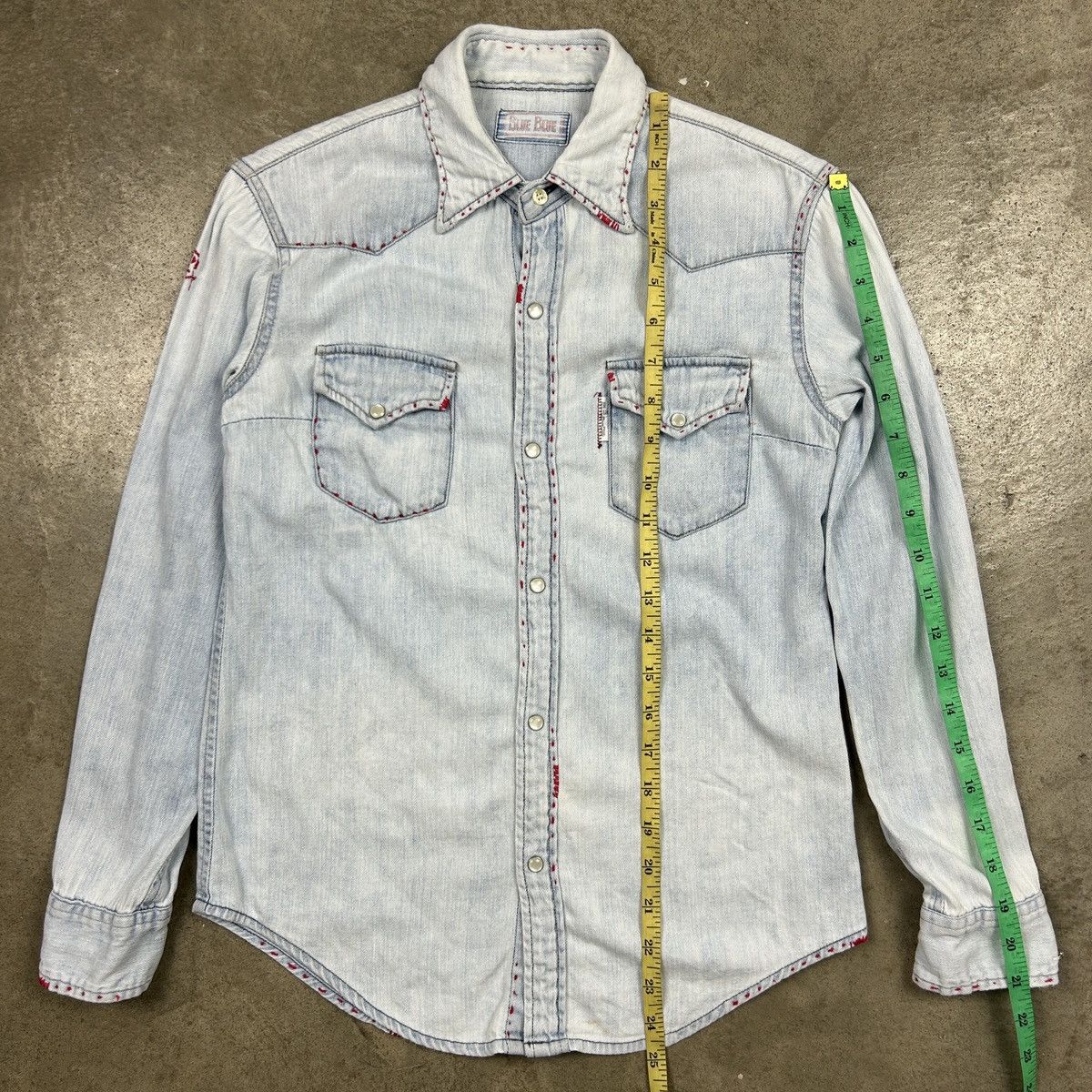 Blue Blue Japan Blue Blue Western Shirt Customised Size US XS / EU 42 / 0 - 10 Thumbnail