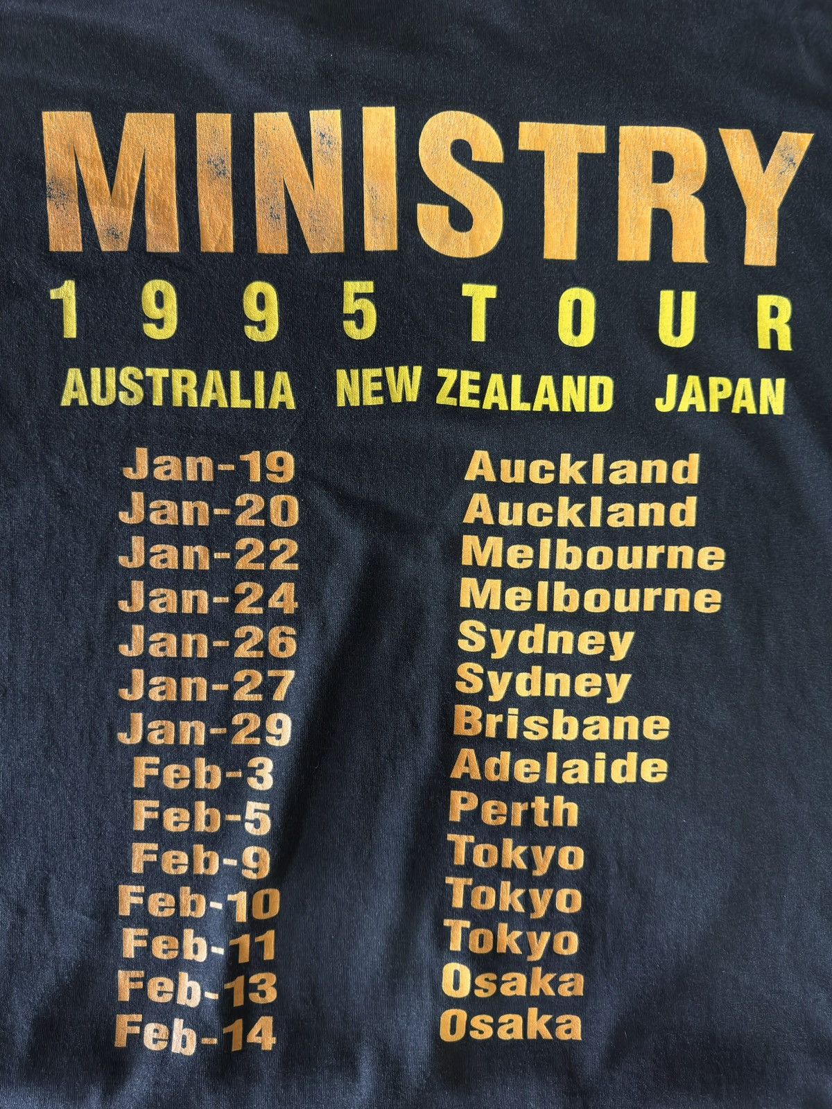 Band Tees 90s Ministry 1995 Tour Psalm 69 Filth Pig VTG Brockum Shirt Size US M / EU 48-50 / 2 - 4 Thumbnail